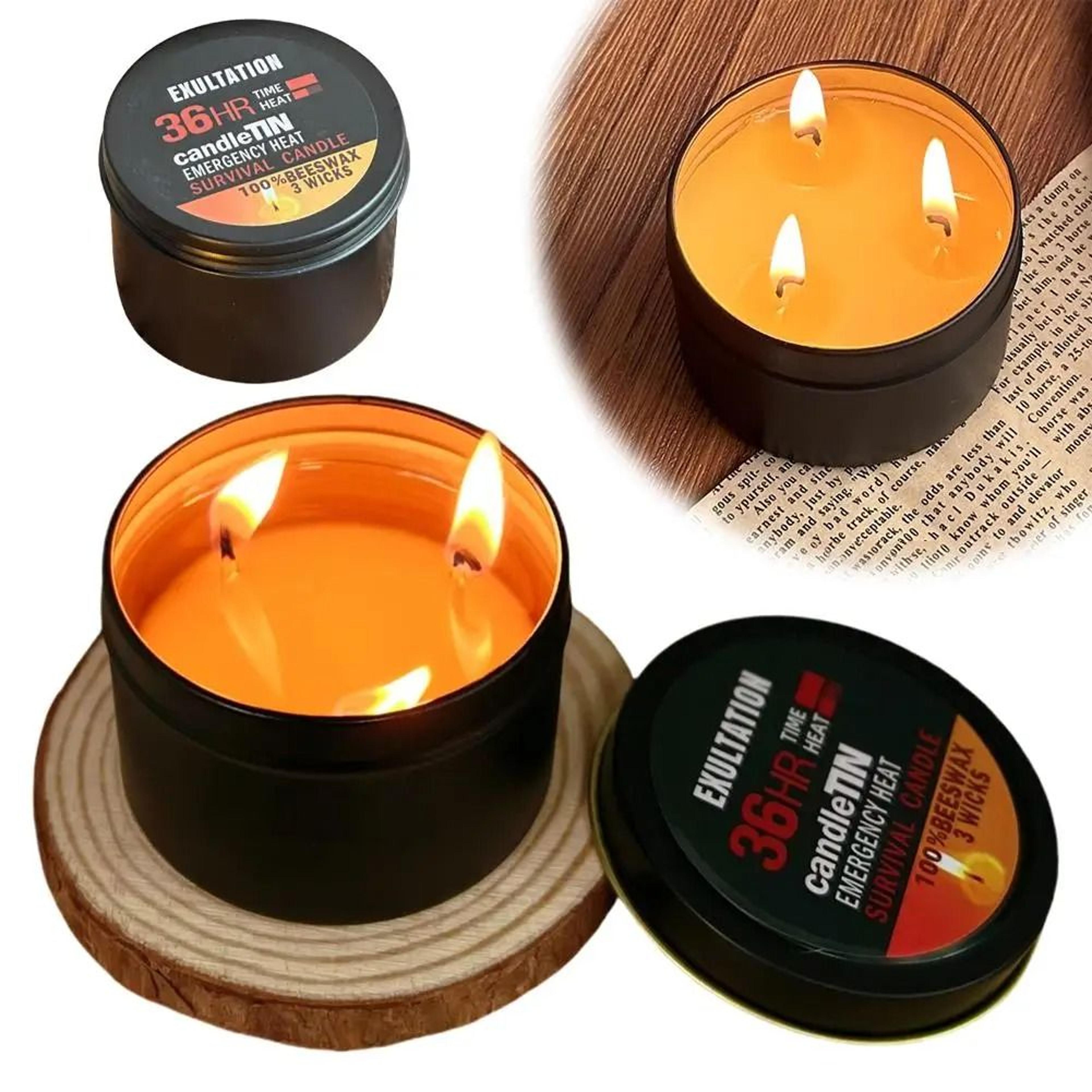 36 Hour 3 Wick Long Lasting Emergency Survival Candle 2