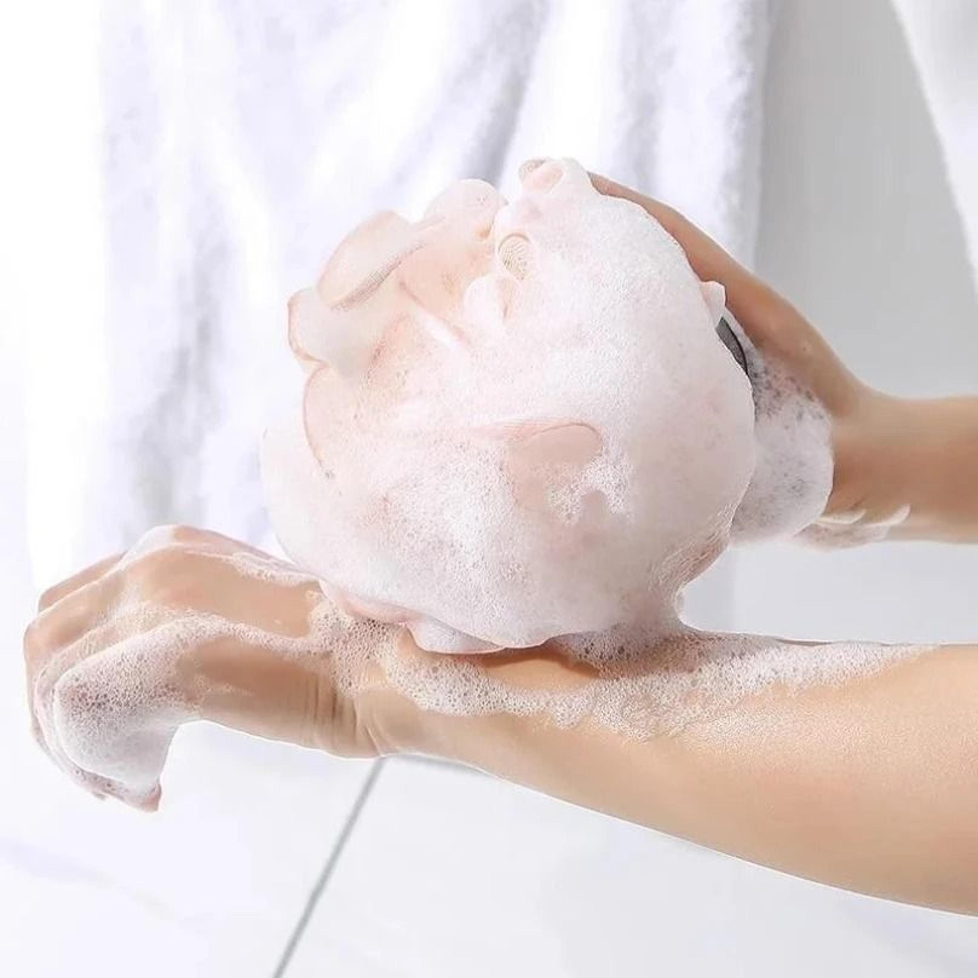 High Density Volumizing Mesh Shower Scrubber 4