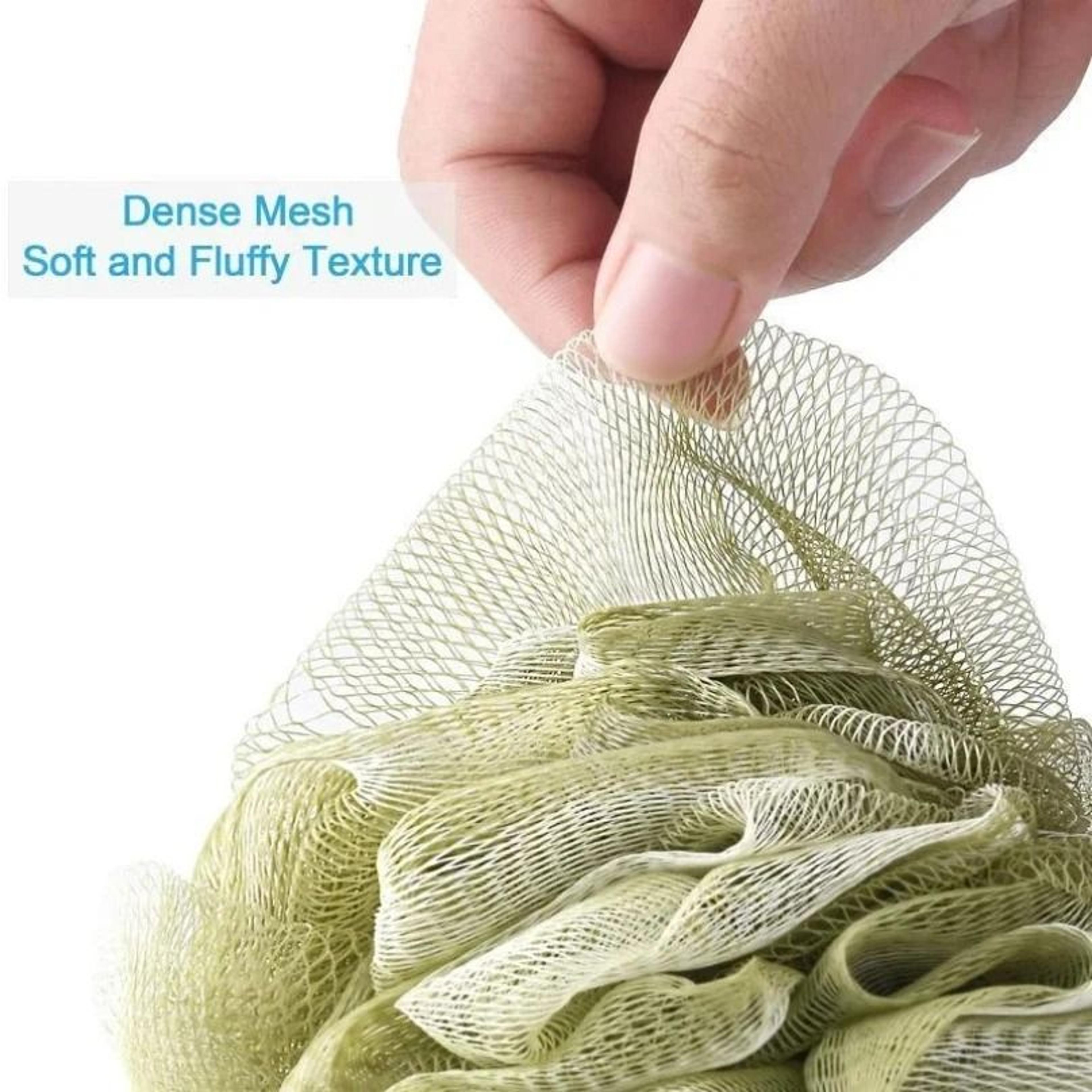 High Density Volumizing Mesh Shower Scrubber 5