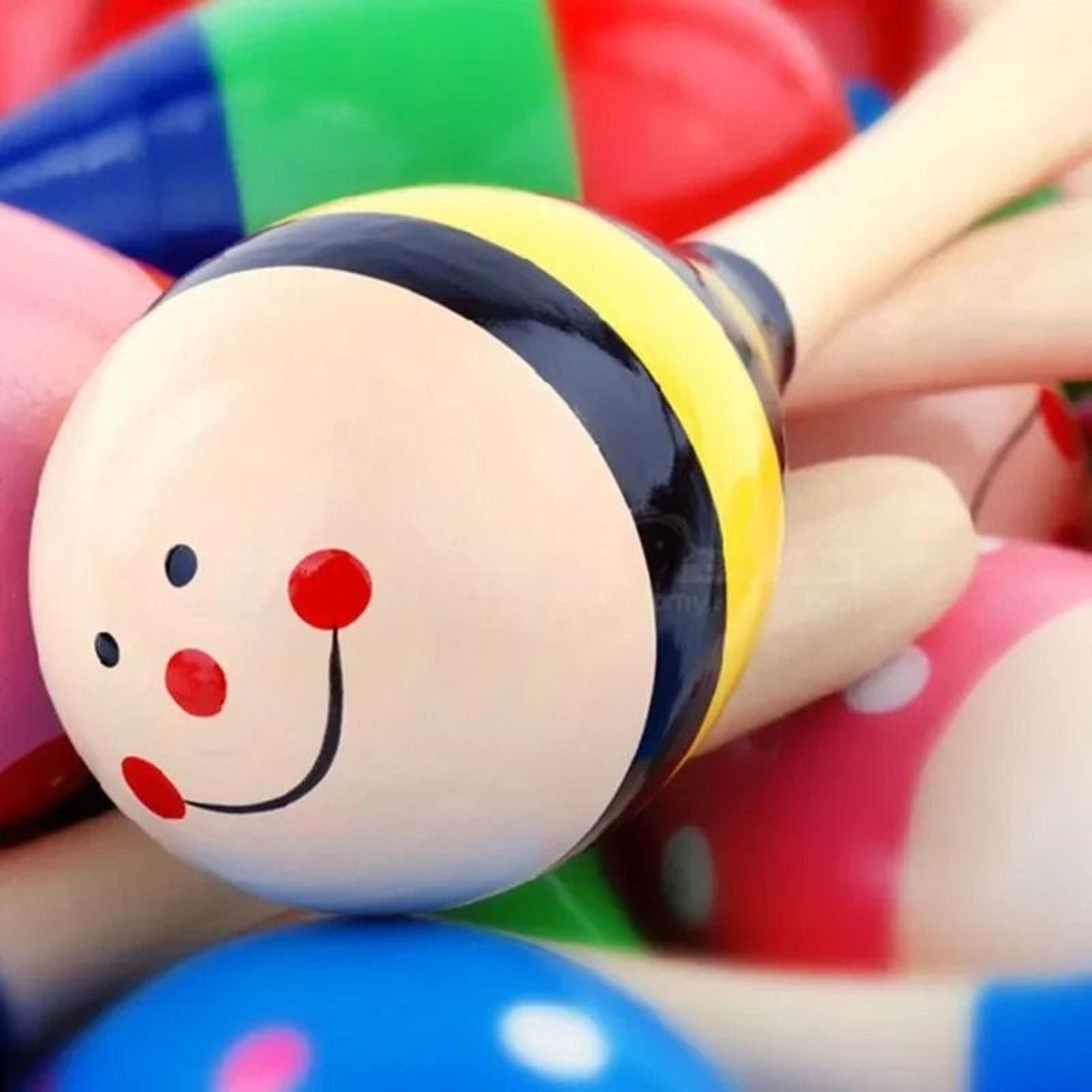 Natural Wood Pediatric Rattle And Rhythm Shaker 4