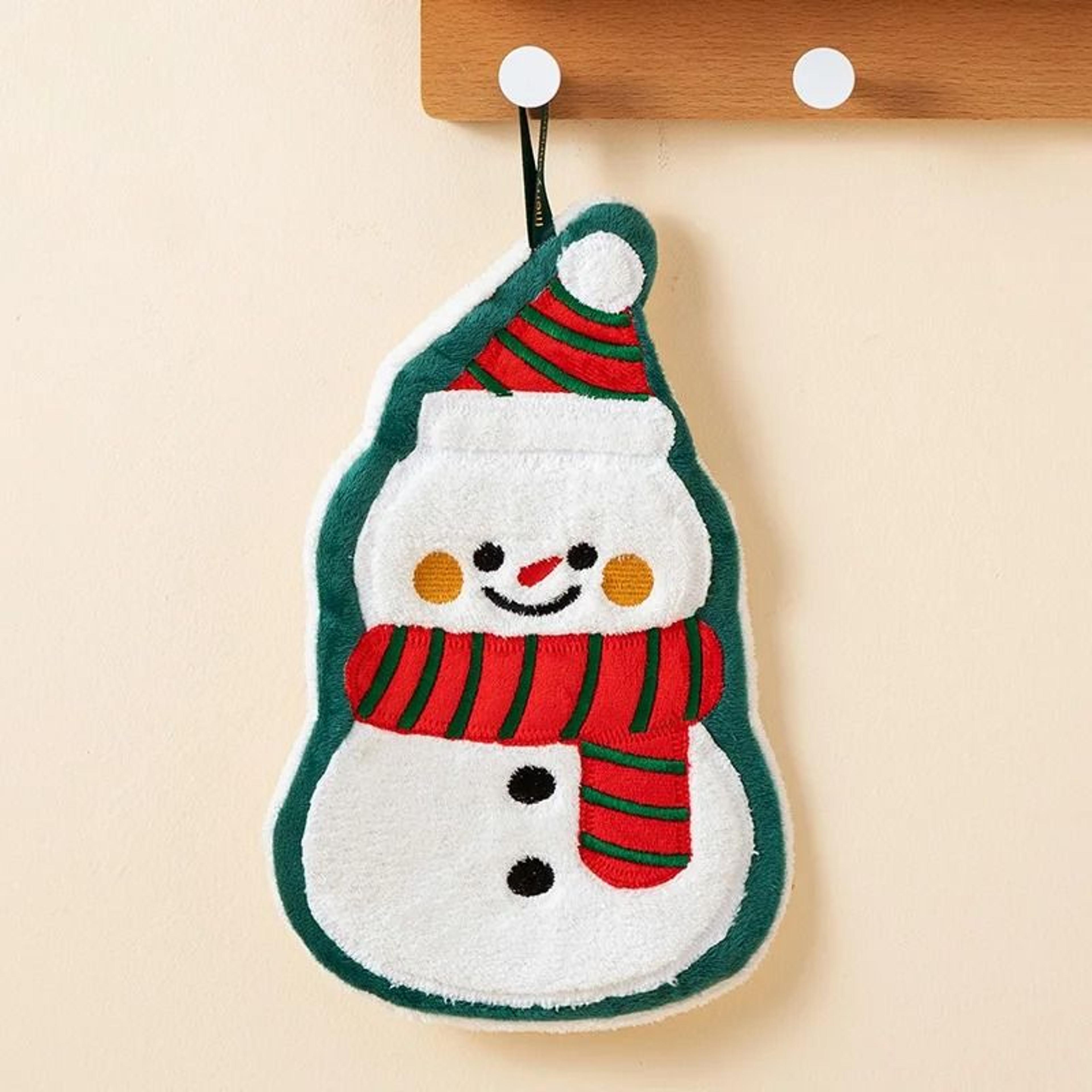 Festive Cartoon Kids Christmas Bath Towel 10