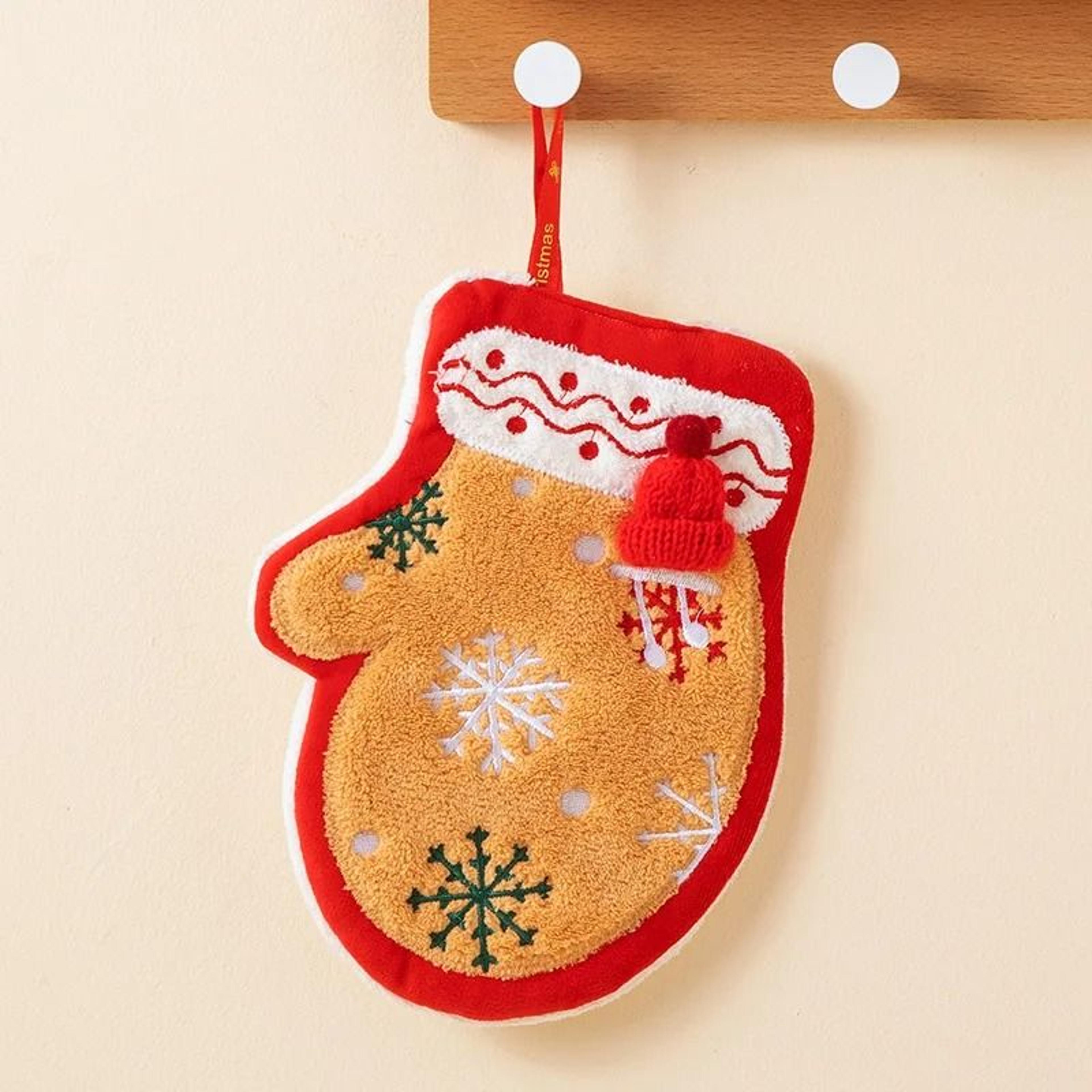 Festive Cartoon Kids Christmas Bath Towel 11
