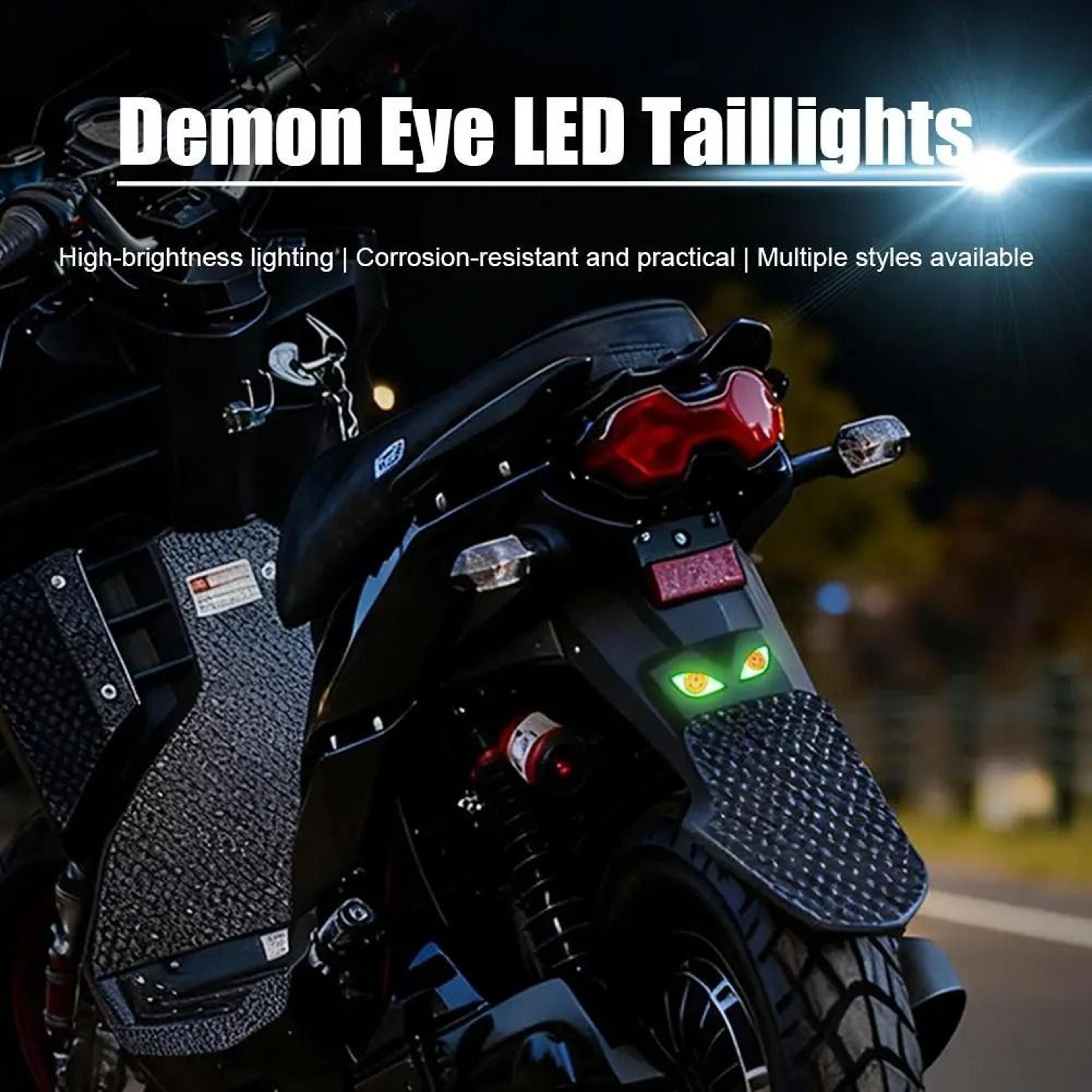 Motorcycle Devil Eyes LED License Plate Lights 1