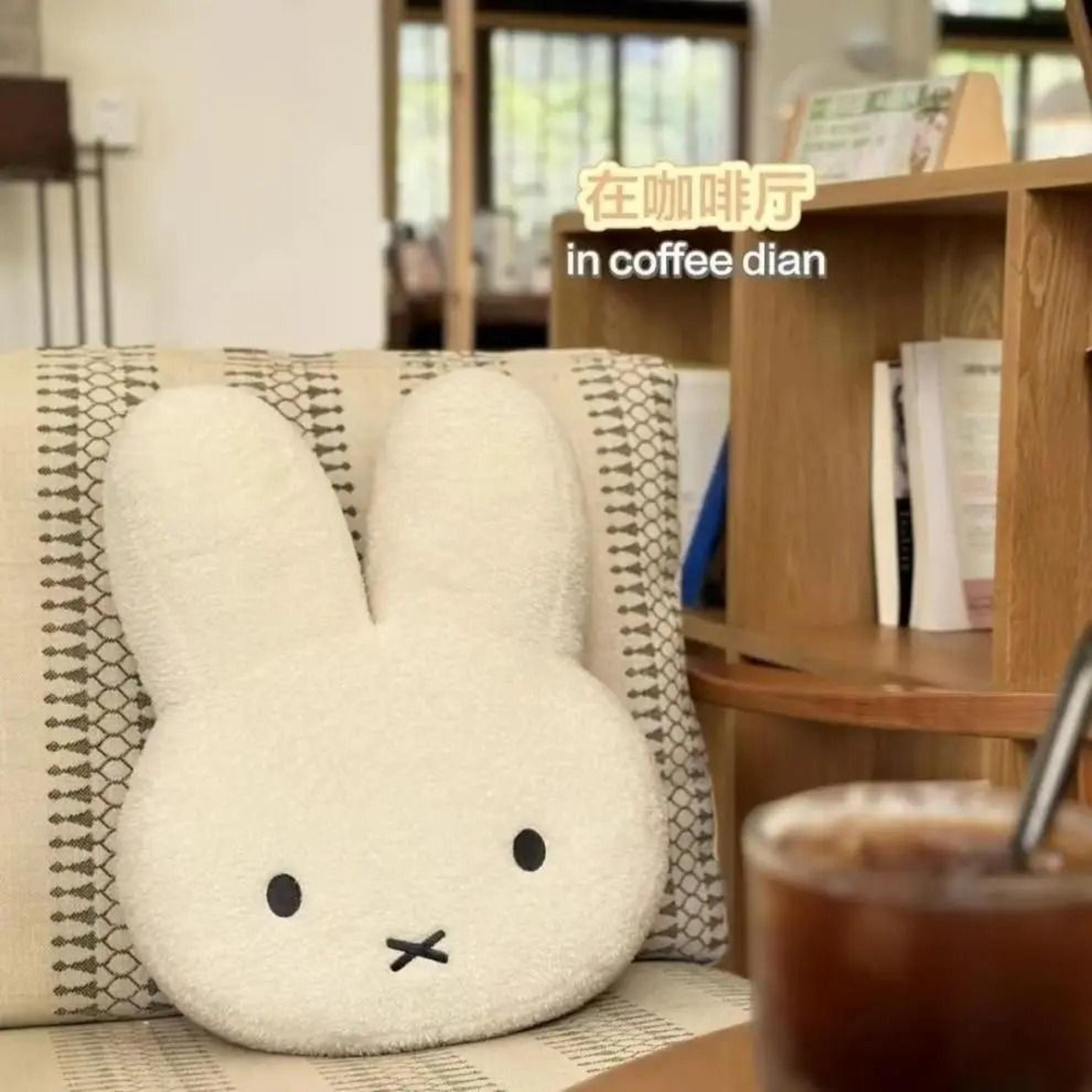 Miffy Black Eyes Character Plush Cushion 5