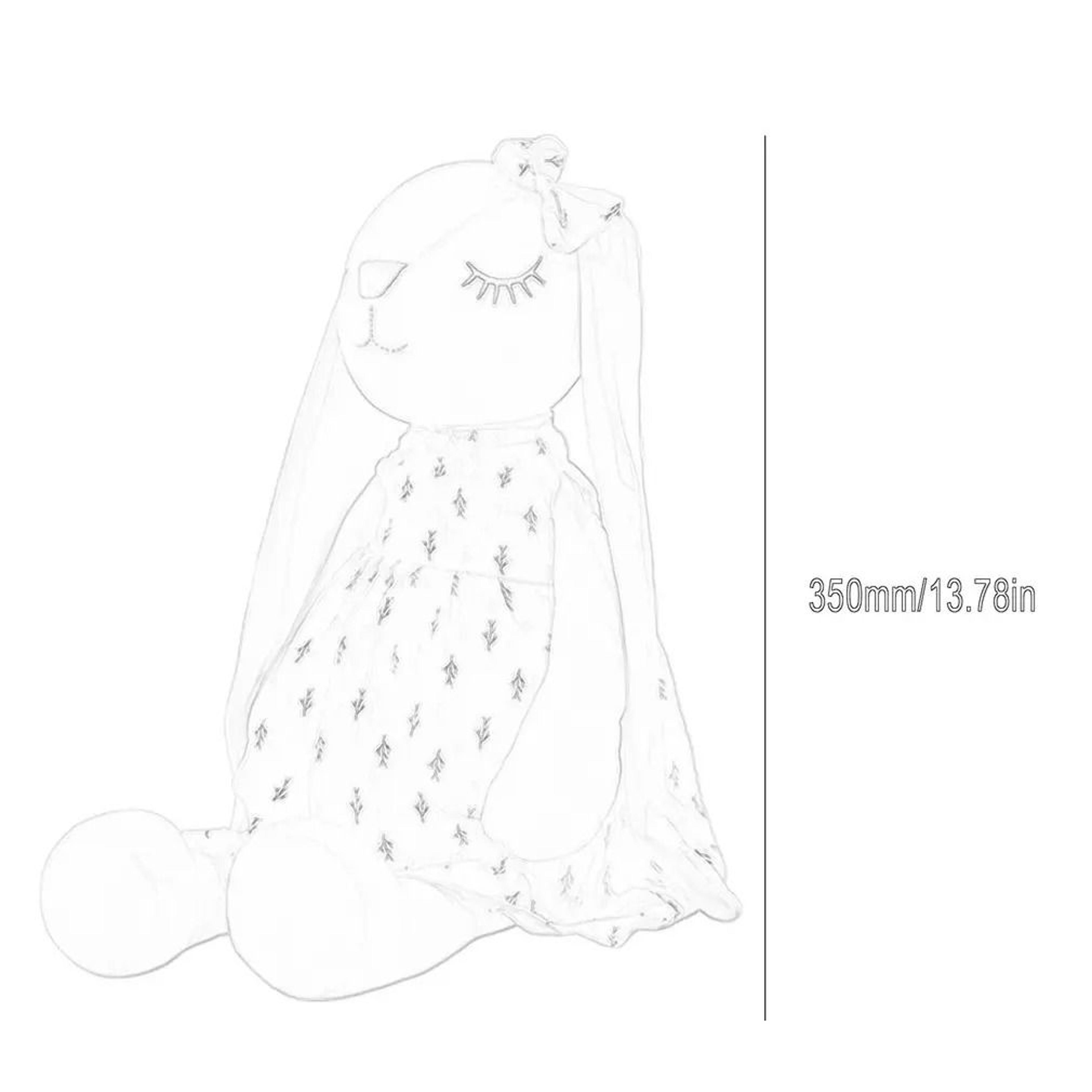 1378in Soothing Rabbit Sleeping Plush Doll 3