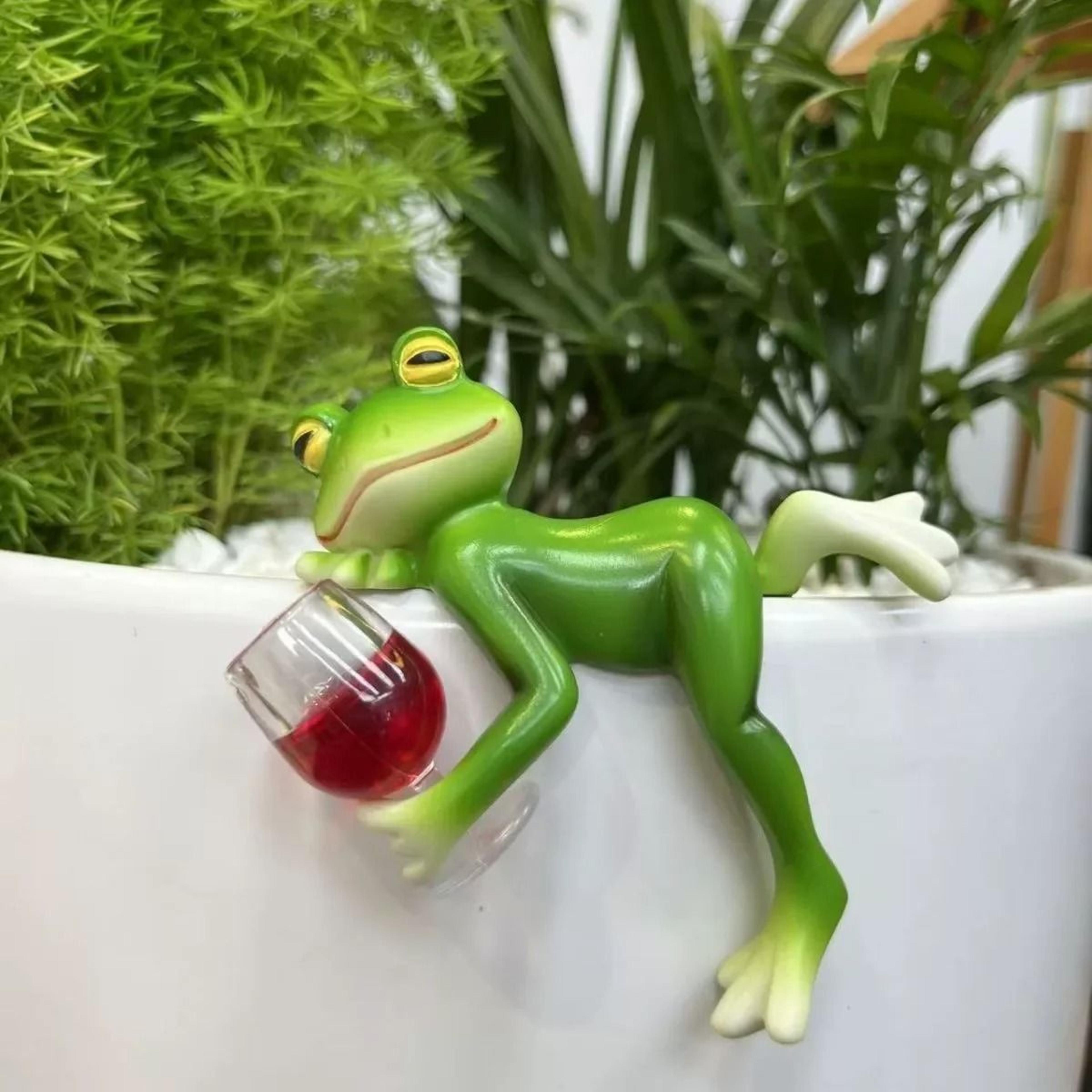 Creative Frog Resin Garden Planter 5