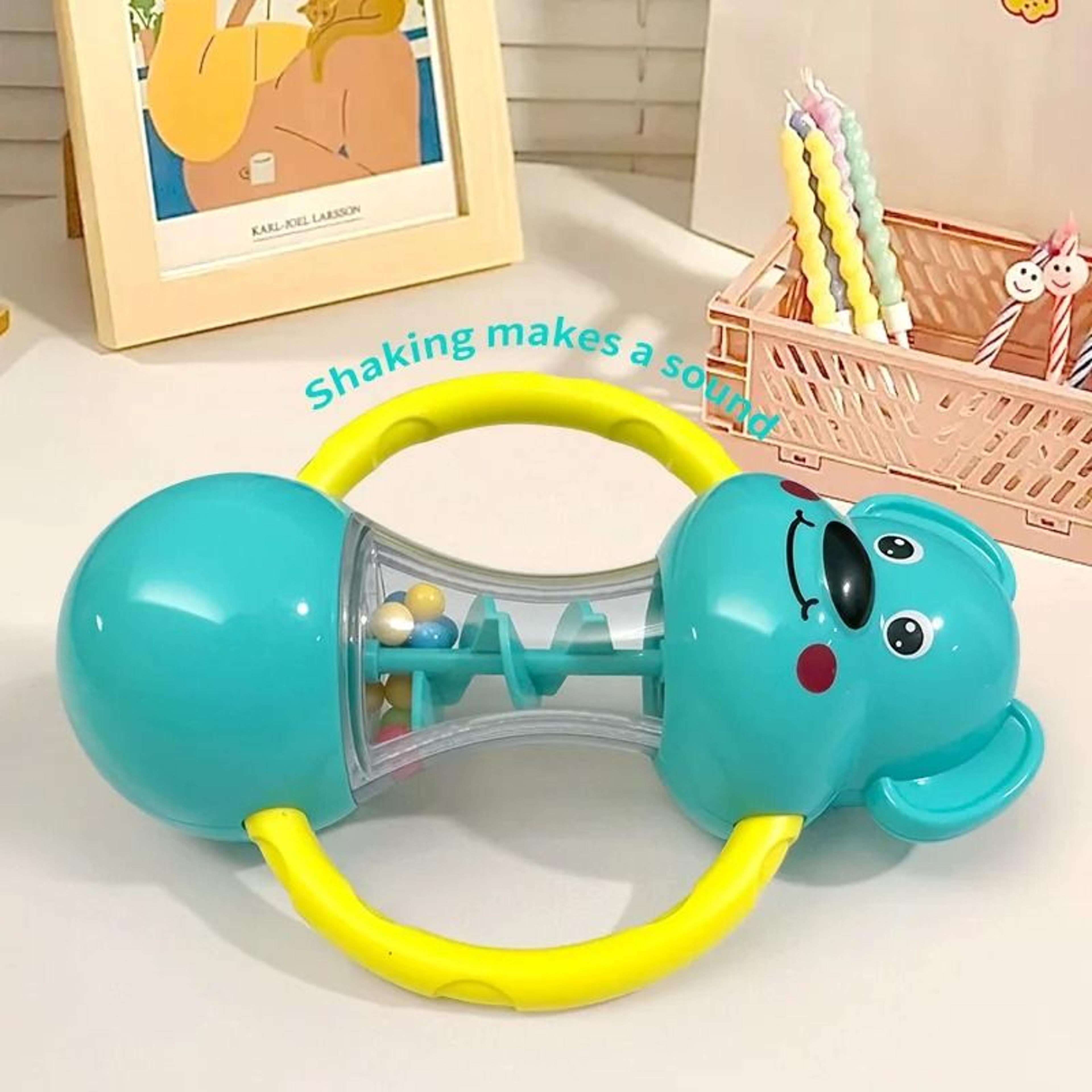 Cute Blue Puppy Hand Cranked Shaking Bell 5
