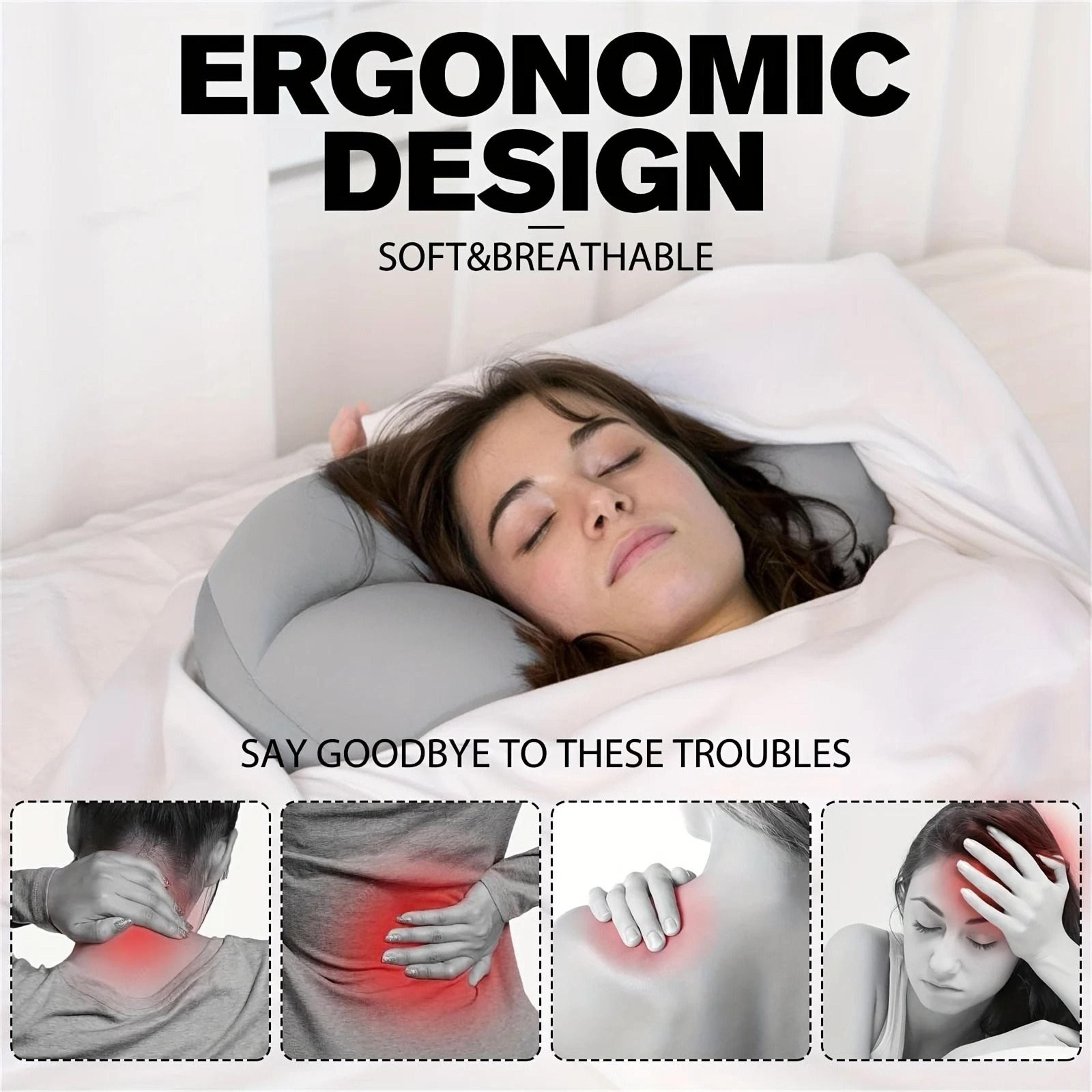 Ergonomic Cloud Comfort Egg Shaped Neck Pillow 1