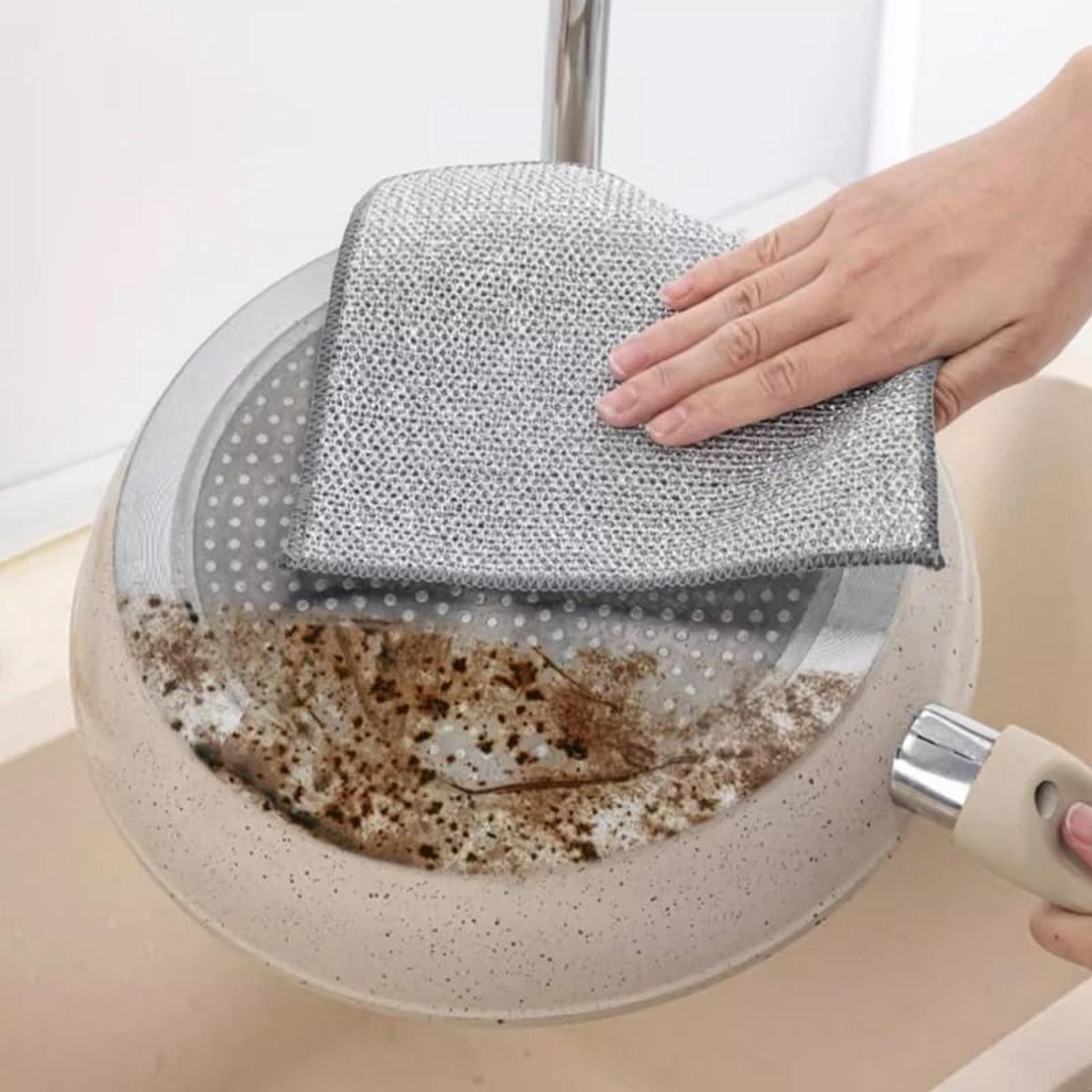 Heavy Duty Silver Wire Scrubbing Cloth 2