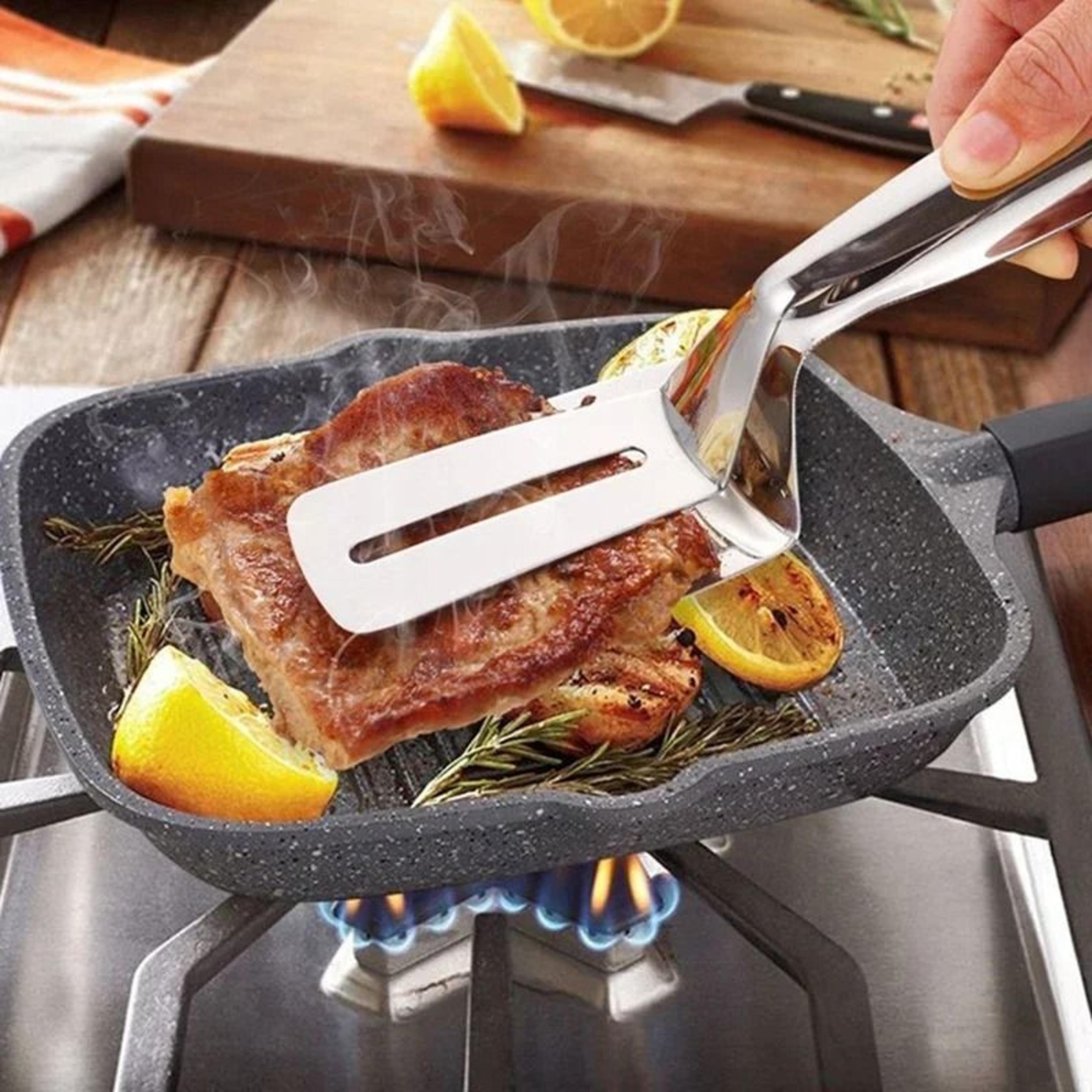 High Precision Stainless Steel Multi Purpose Food Tongs 1