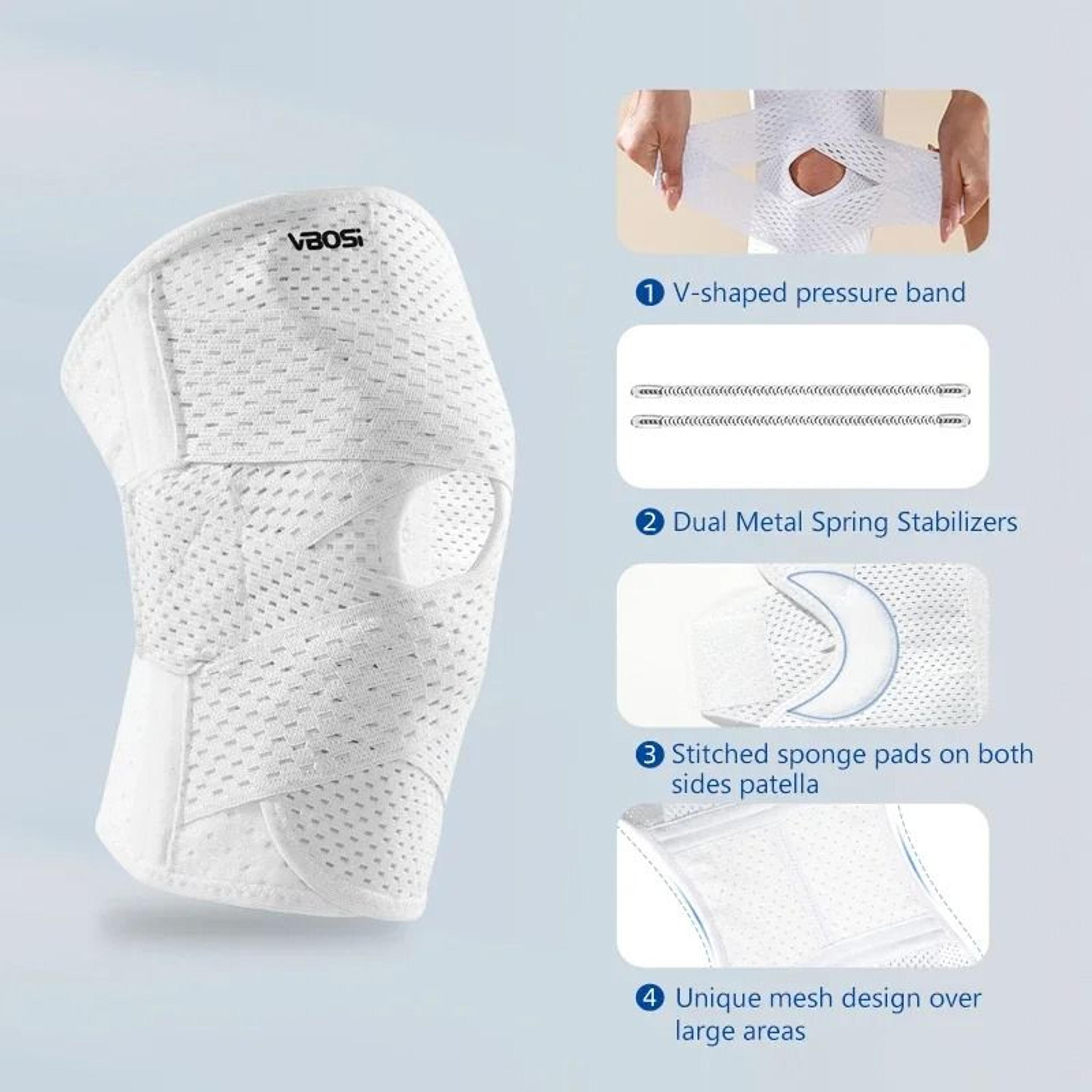 Elite Performance Air Mesh Knee Support With Side Stabilizers 3