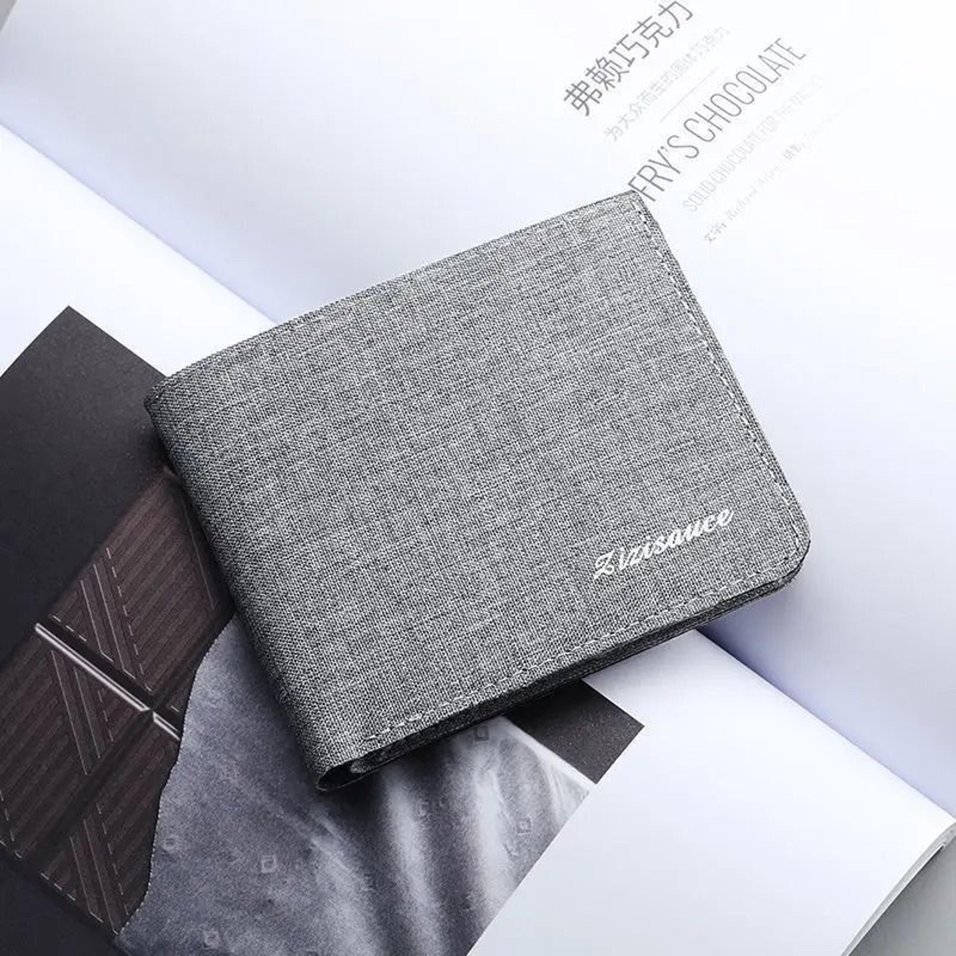 Slim Canvas Bi Fold Wallet 9