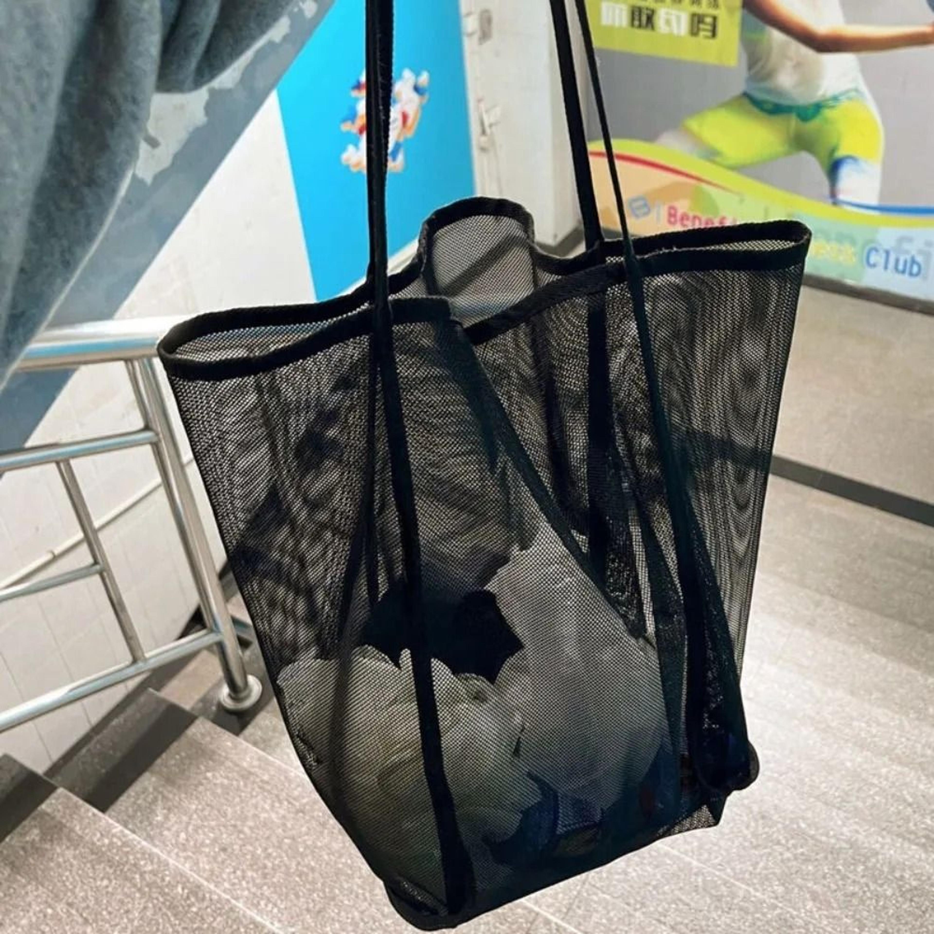 Breathable Mesh Beach And Market Tote 6