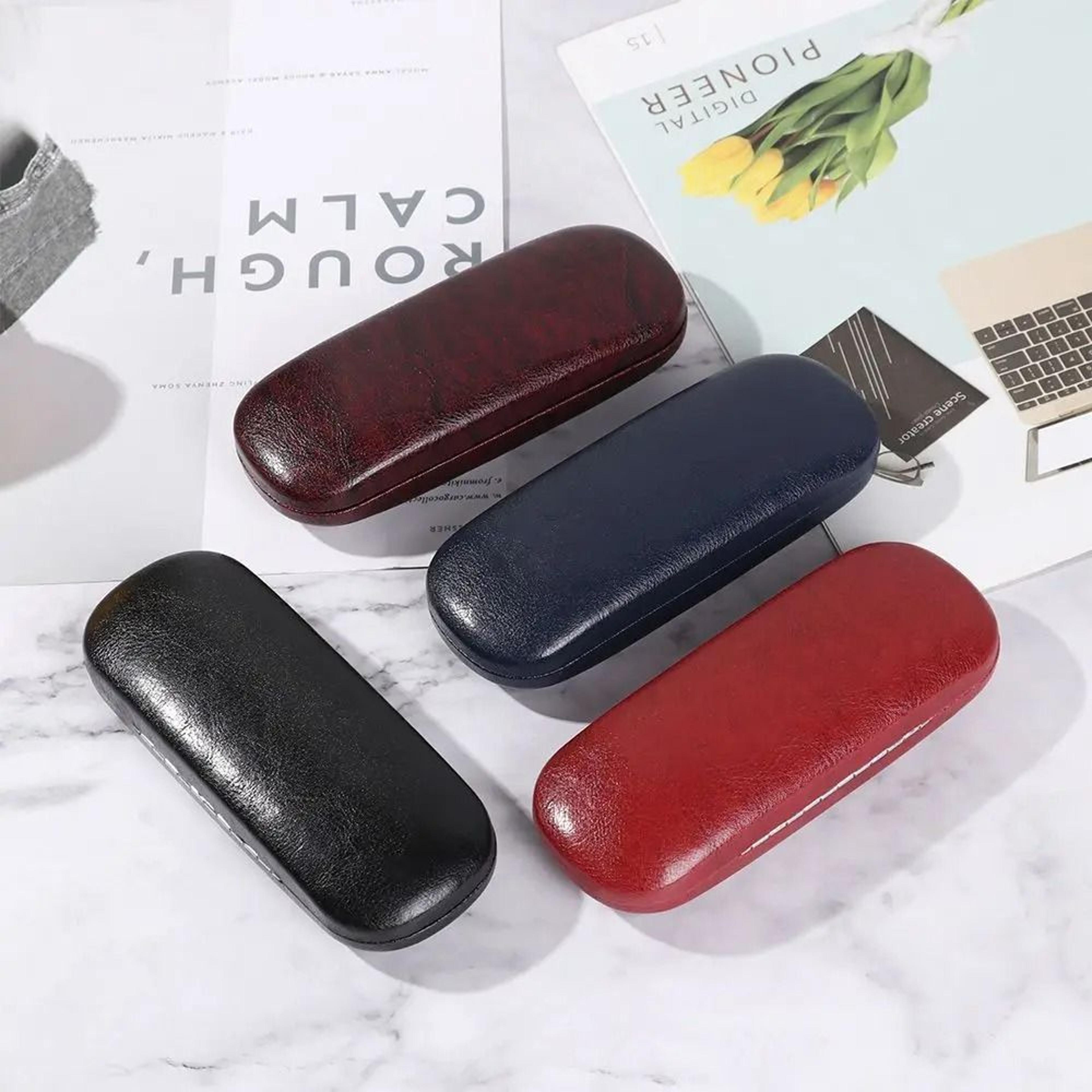 Premium Portable Leather Eyeglass Case 2