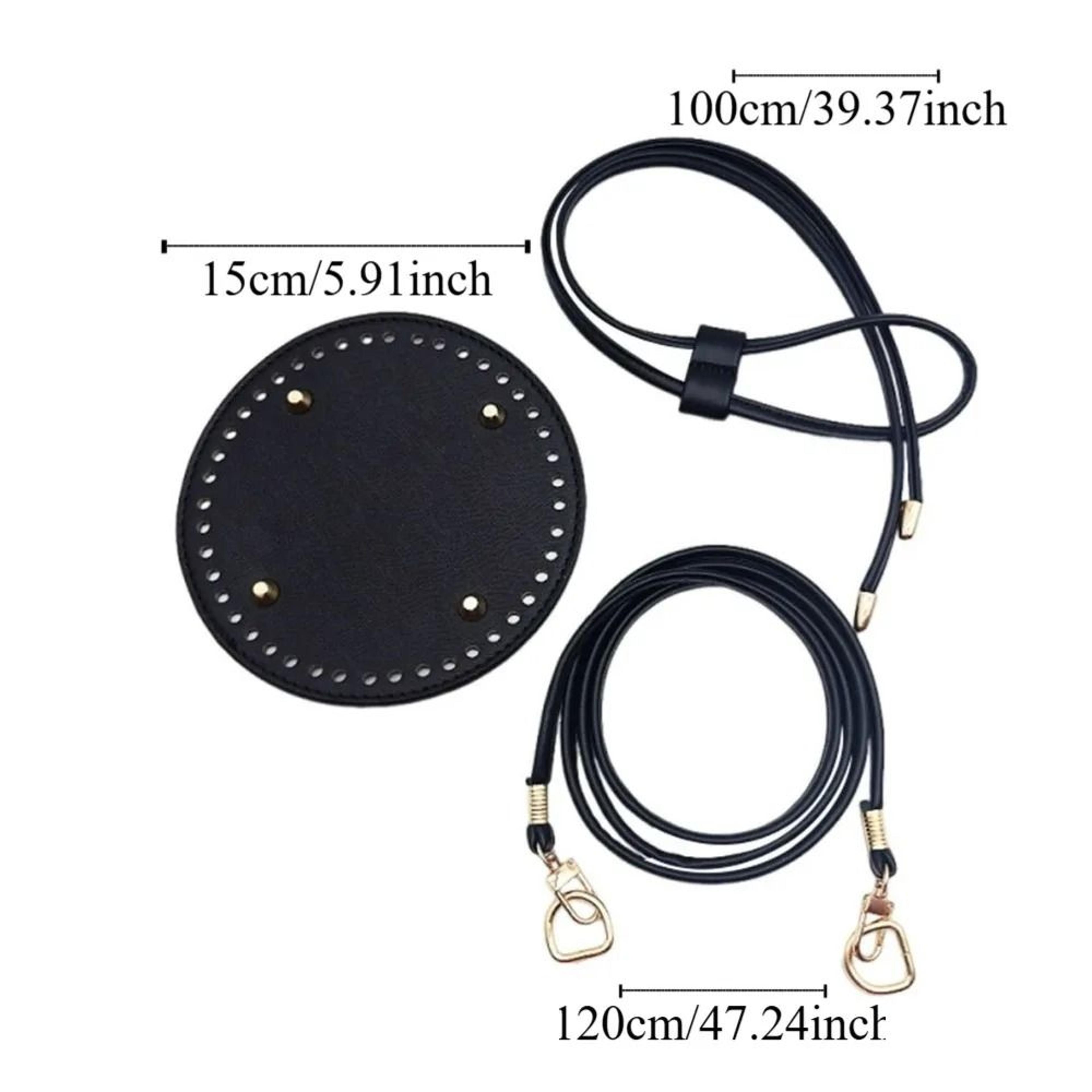 DIY Round PU Leather Crochet Bag Set 2