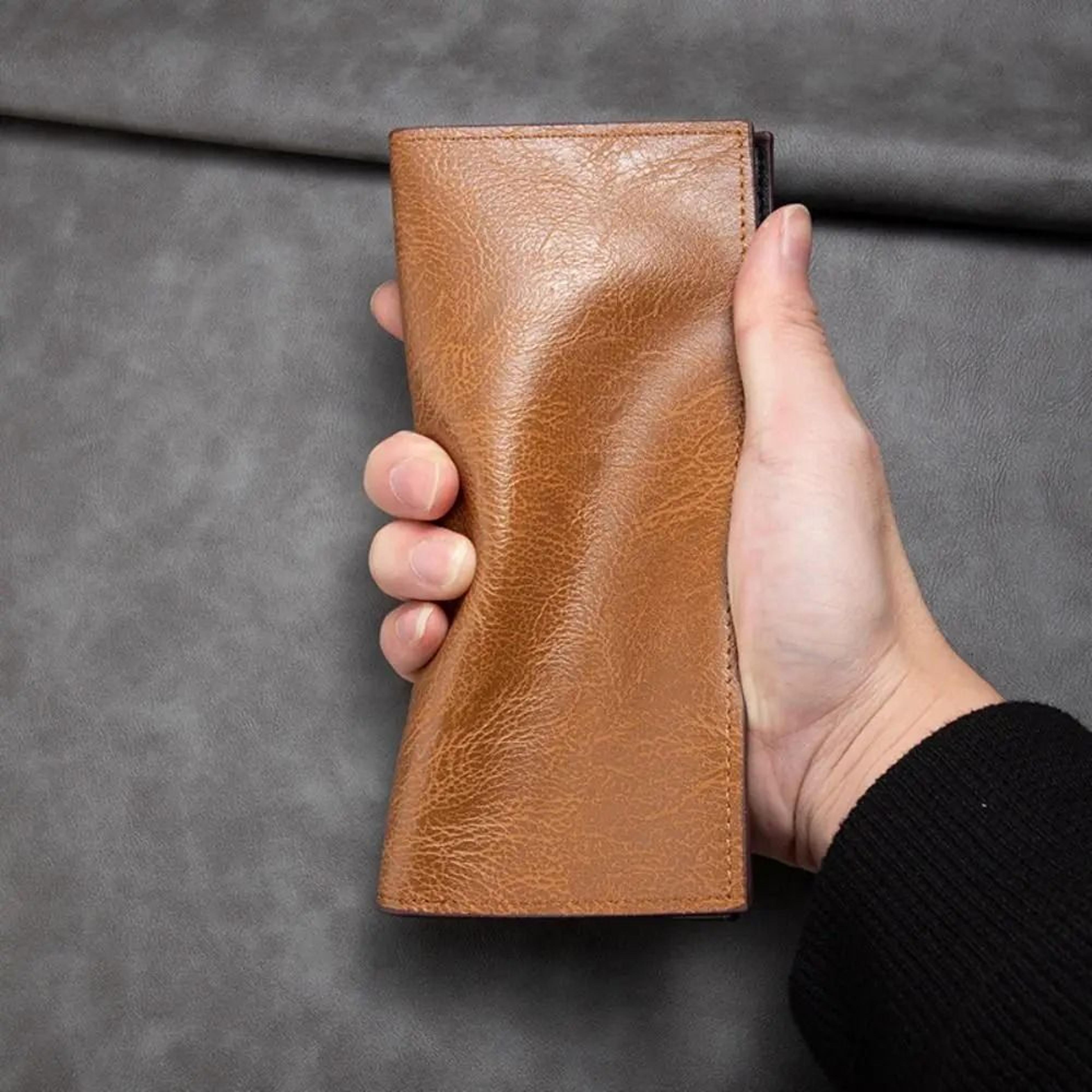 Professional Ultra Slim Long PU Leather Wallet 2