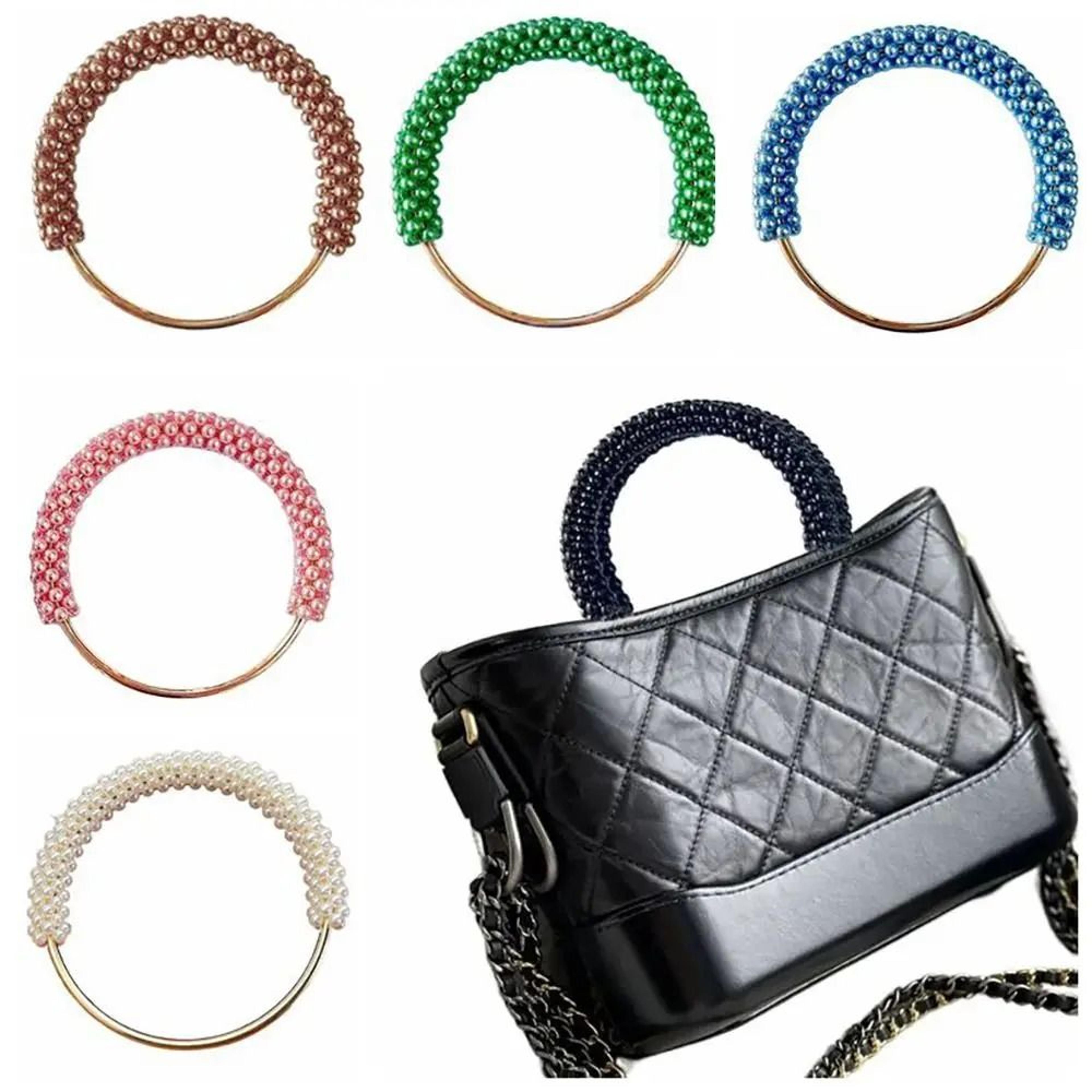 DIY Exquisite Pearl And Beaded Round Bag Handle 5