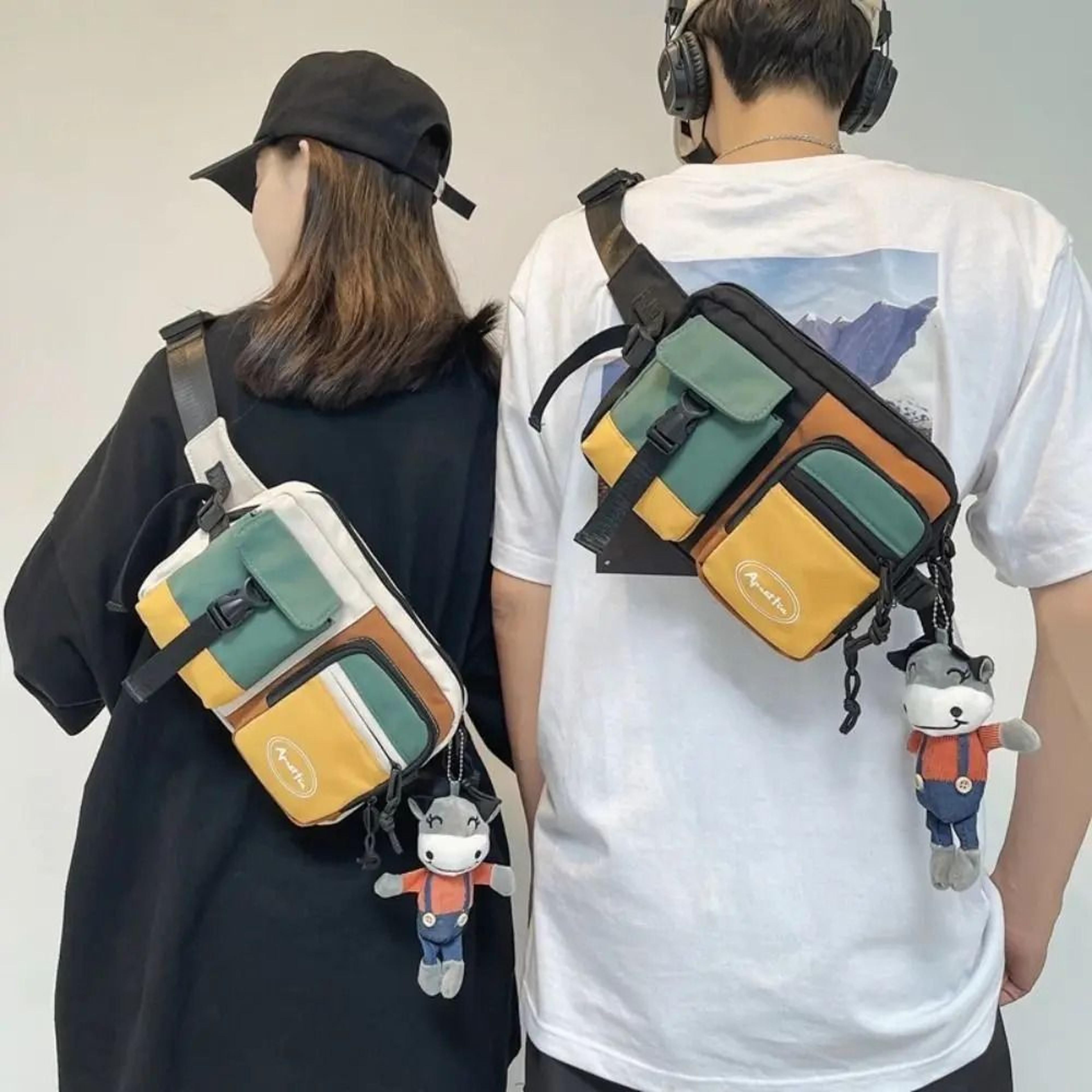 multifunctional outdoor nylon chest sling bag
