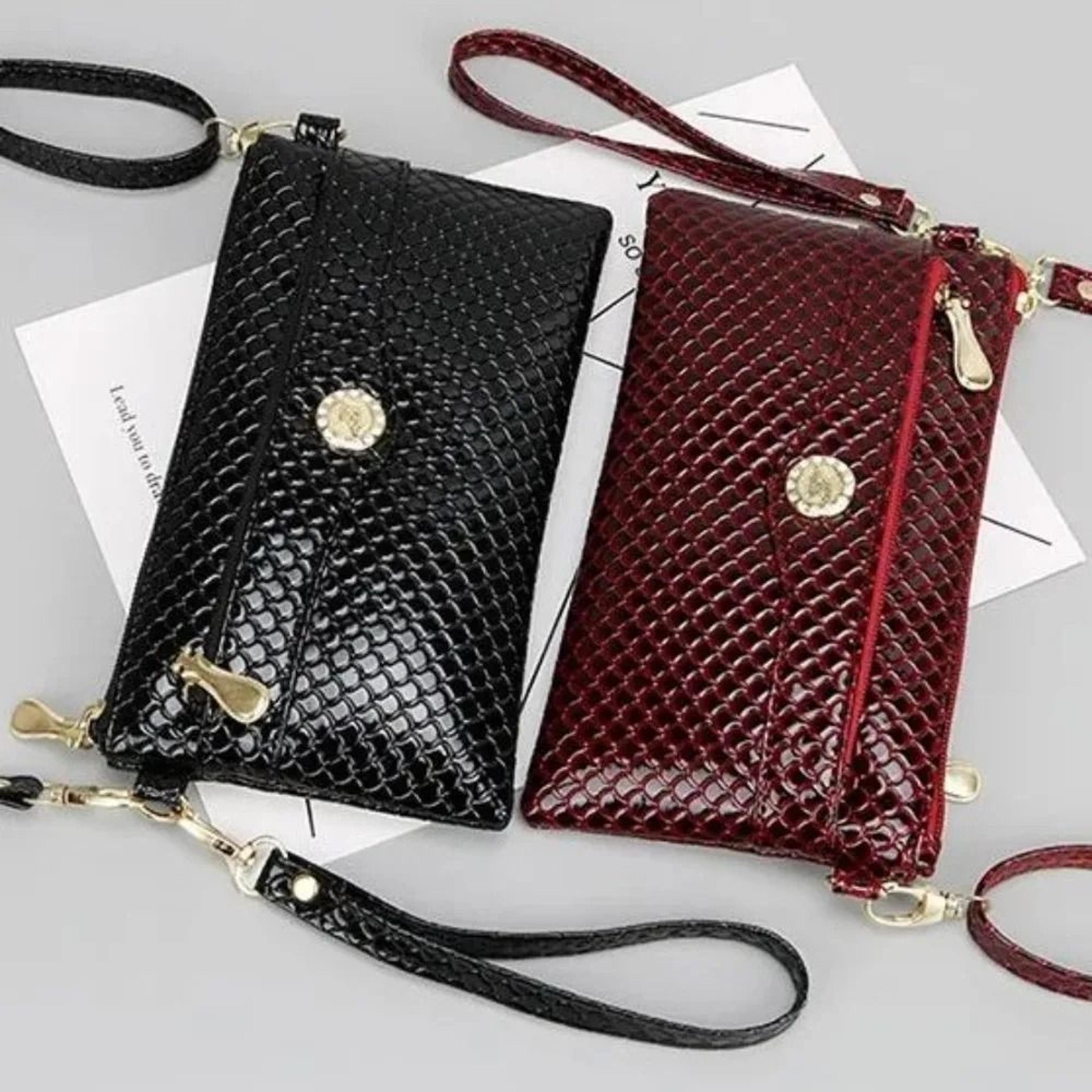 Korean Style Crocodile Pattern Multi Pocket Phone Bag 1