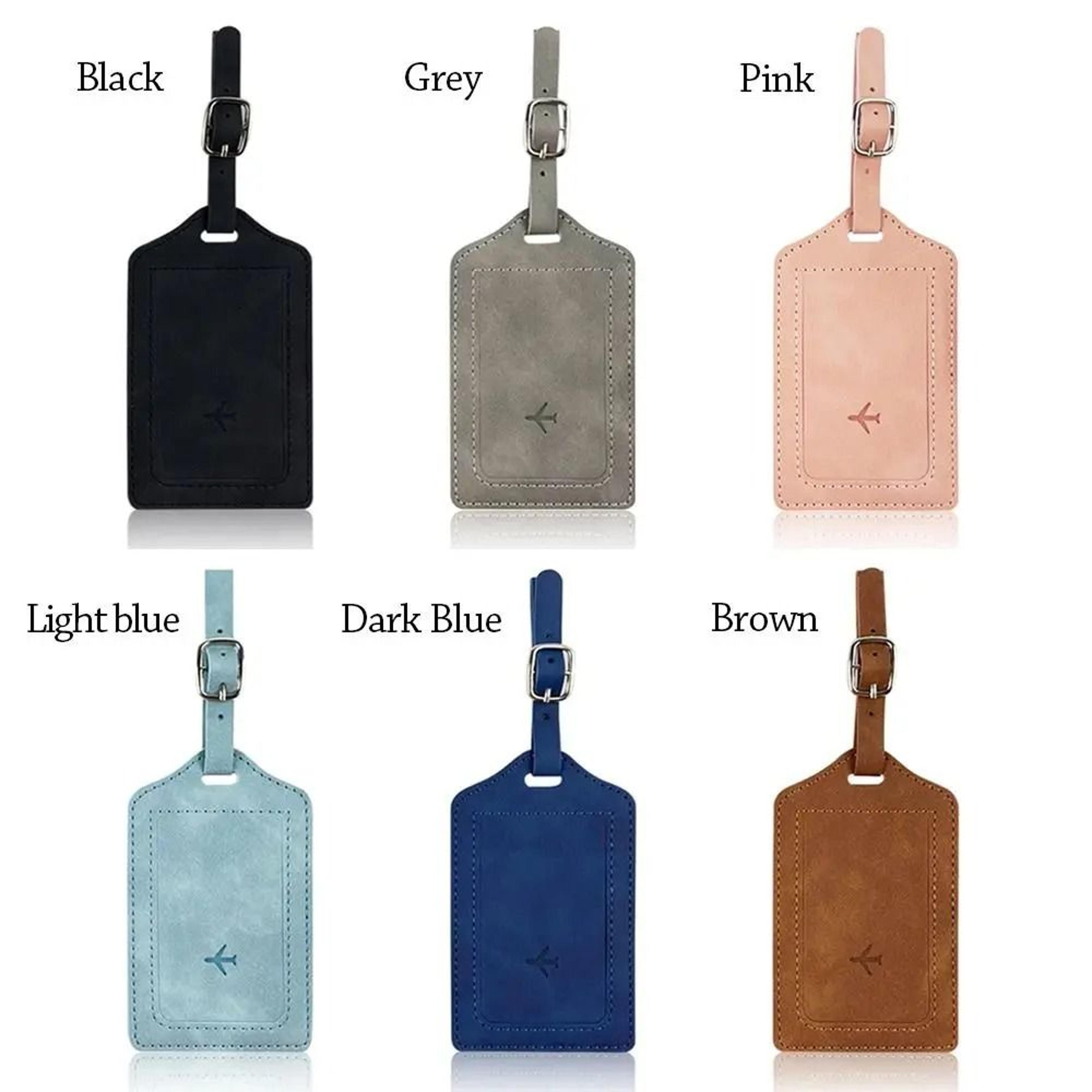 Portable Leather Luggage And Suitcase ID Tag 1