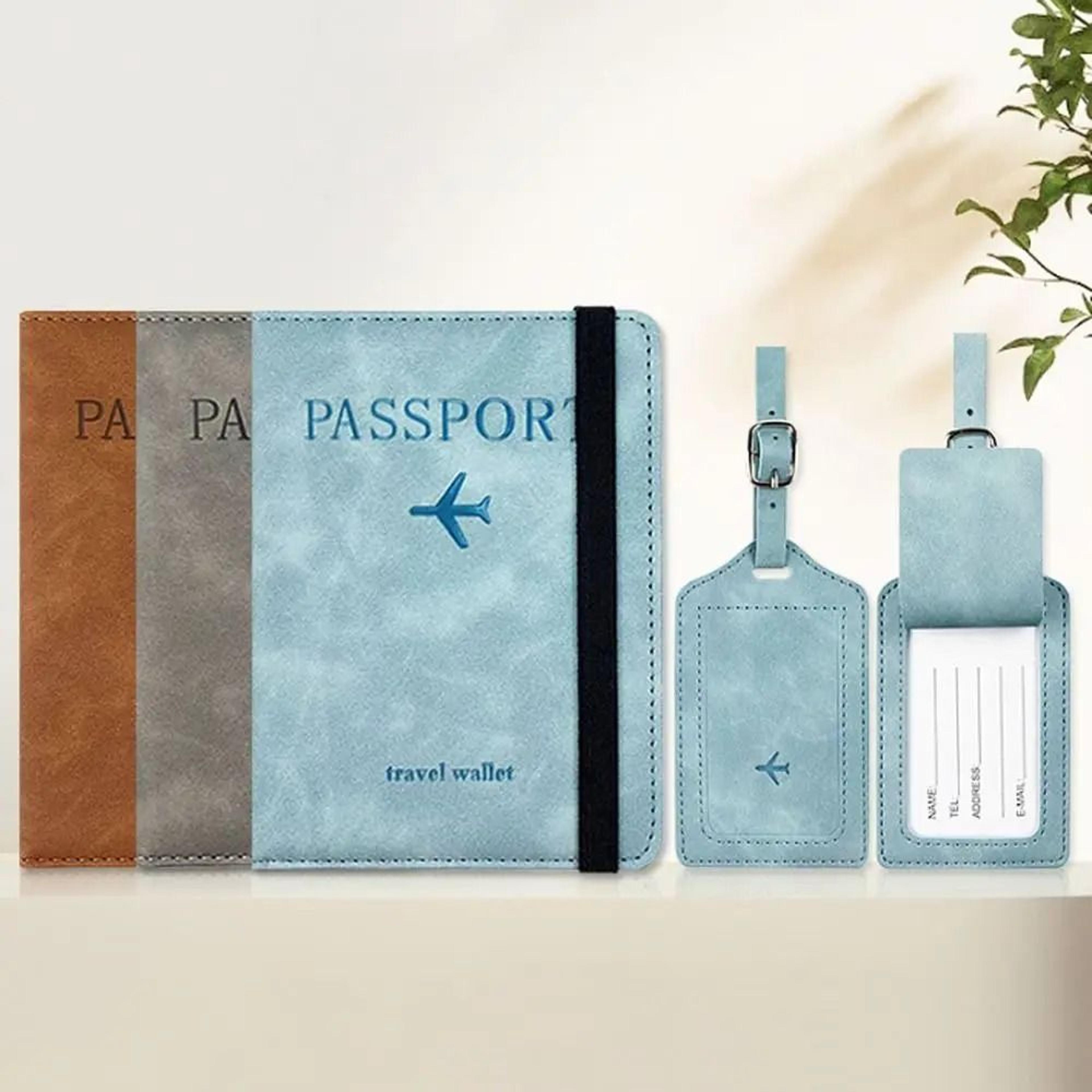 Portable Leather Luggage And Suitcase ID Tag 3