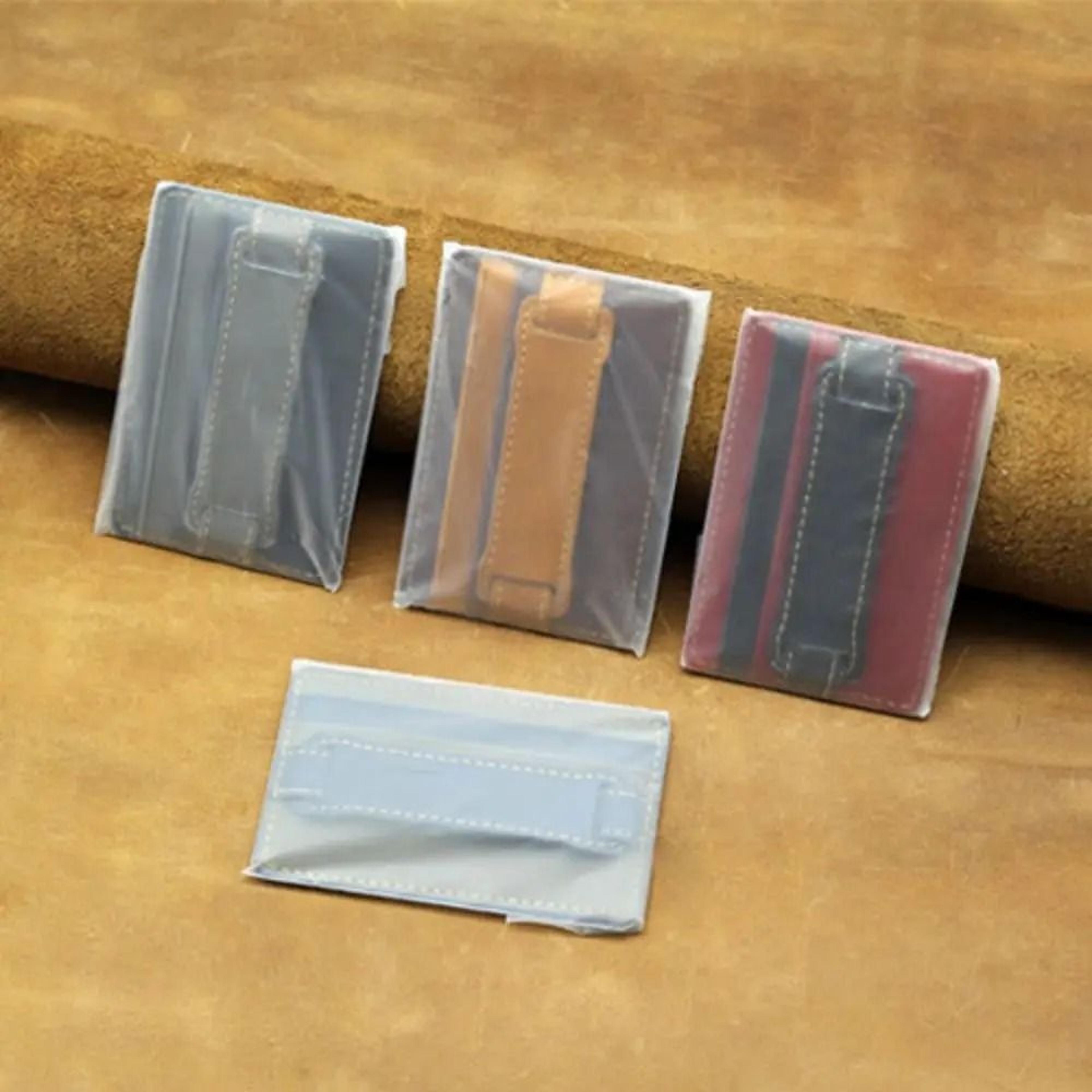 Adhesive Phone Wallet With Integrated Grip Strap 1