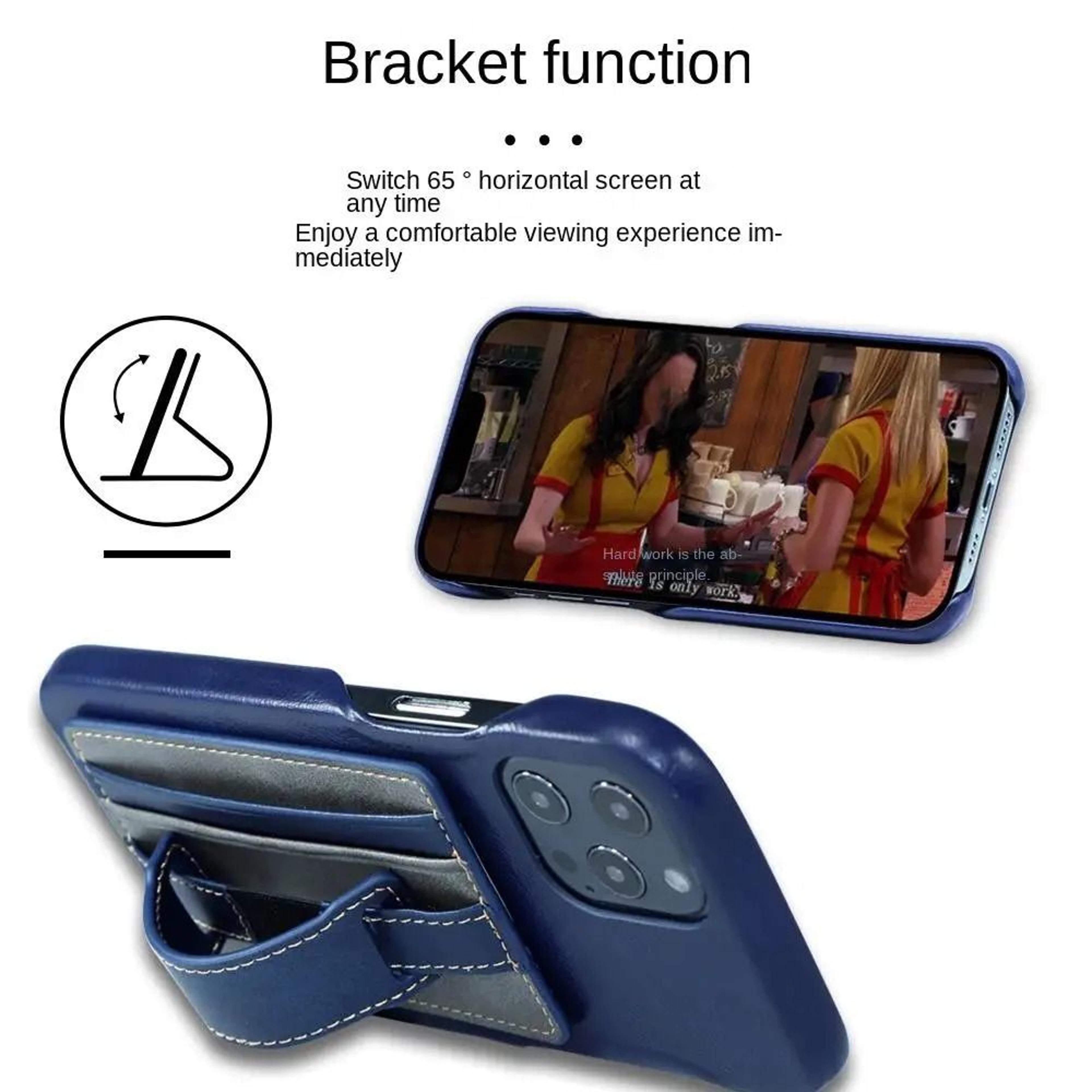 Adhesive Phone Wallet With Integrated Grip Strap 4