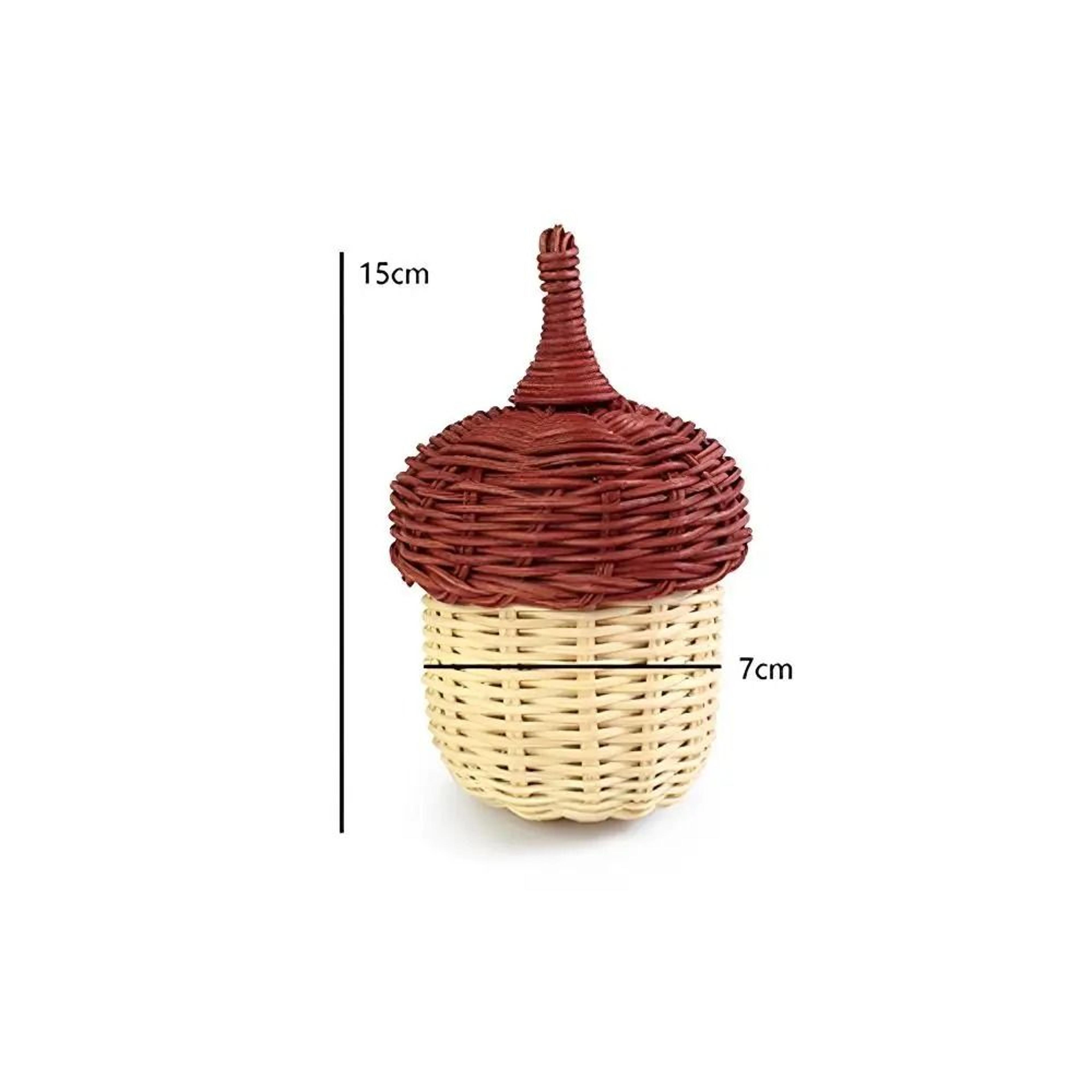 Creative Woven Pinecone Rattan Crossbody Bag 5