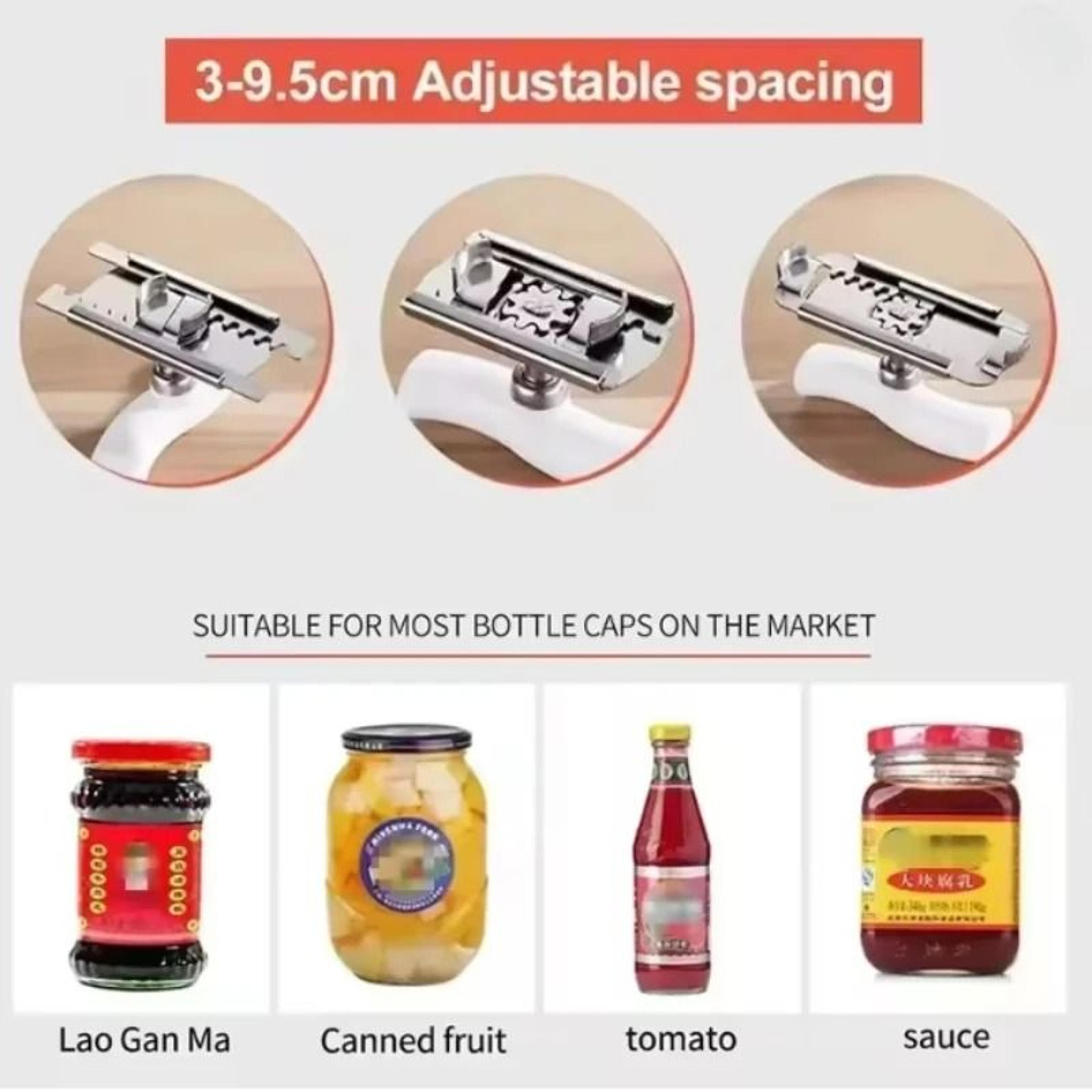 Adjustable Stainless Steel Can And Bottle Opener 3