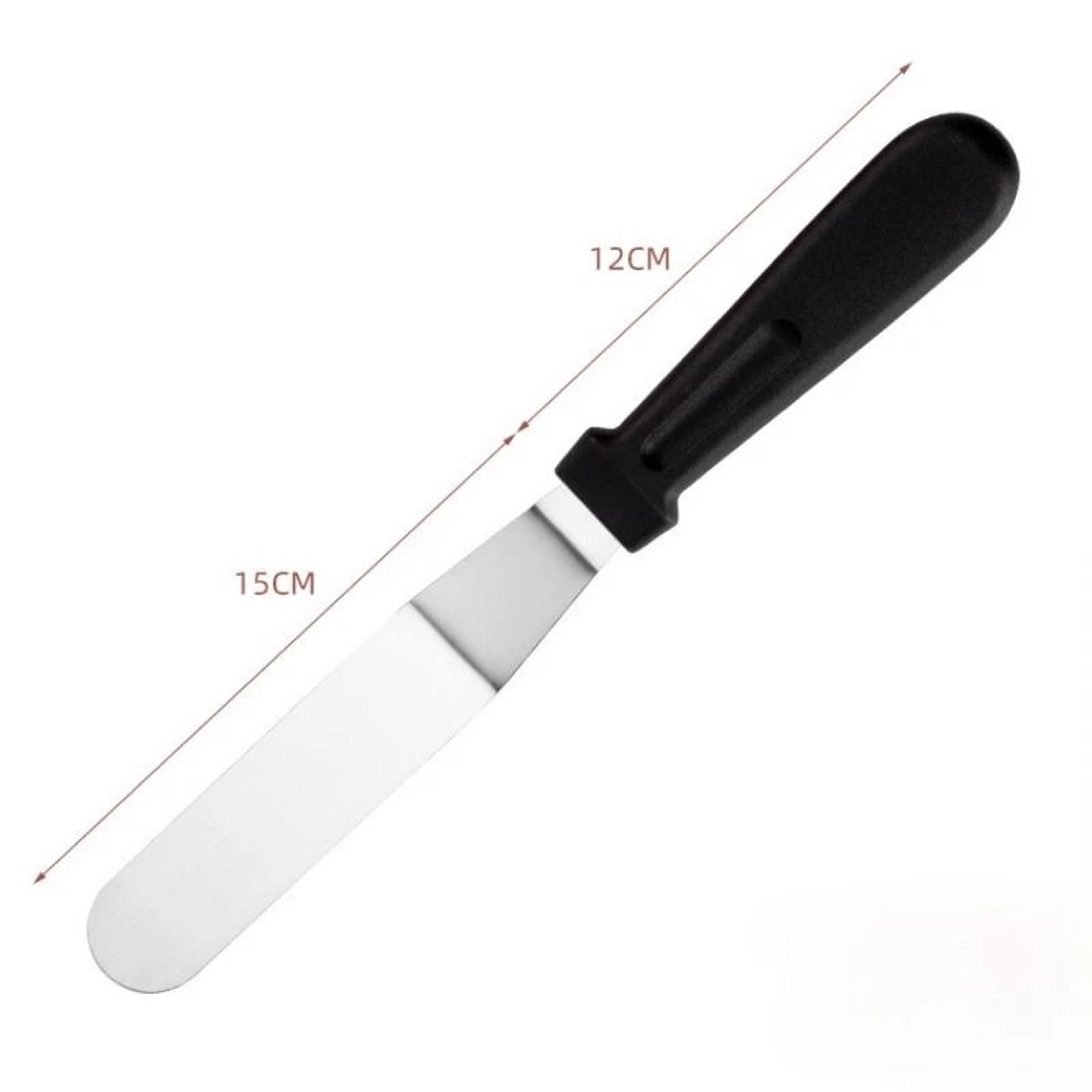 3 Piece Stainless Steel Offset Cake Spatula Set 6