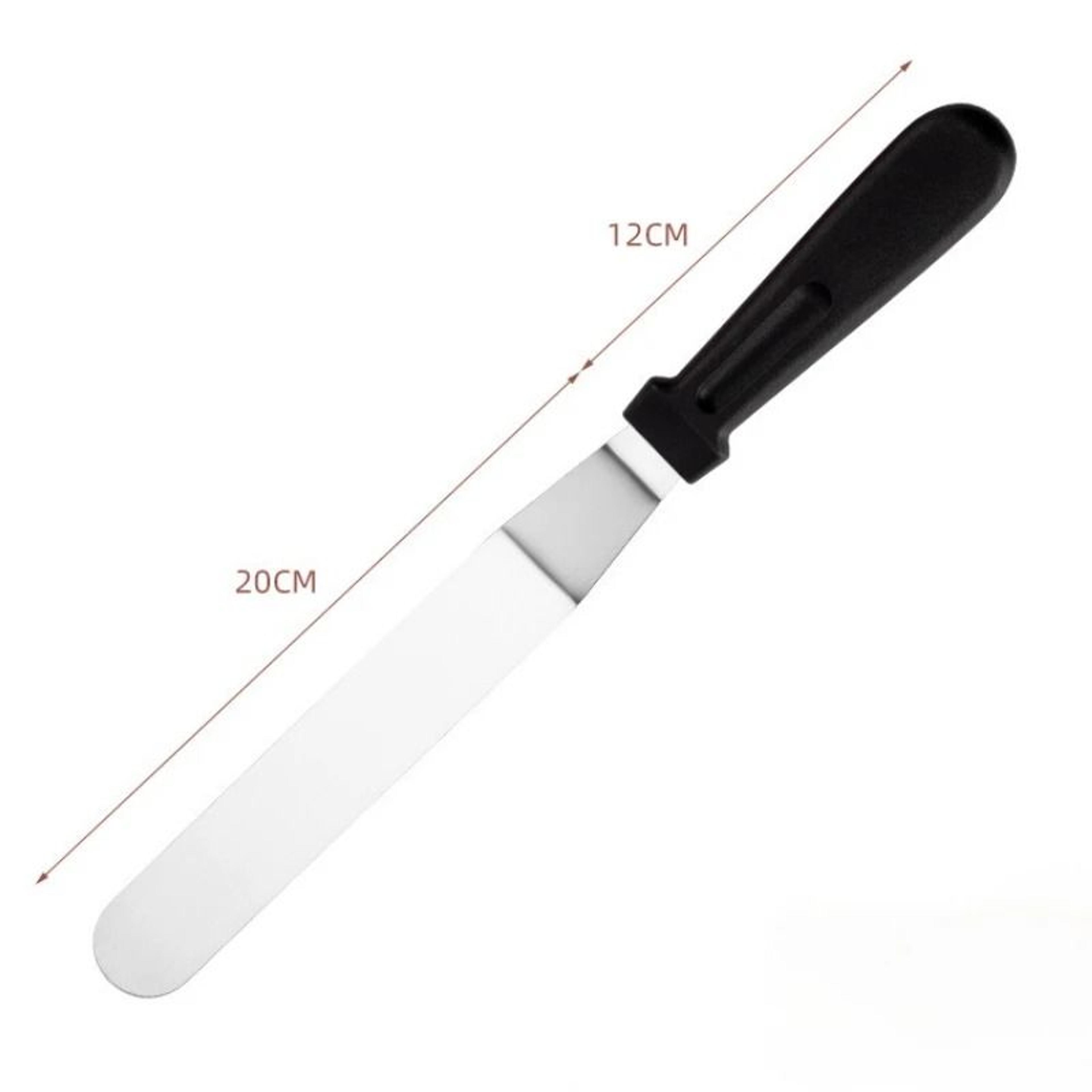 3 Piece Stainless Steel Offset Cake Spatula Set 7