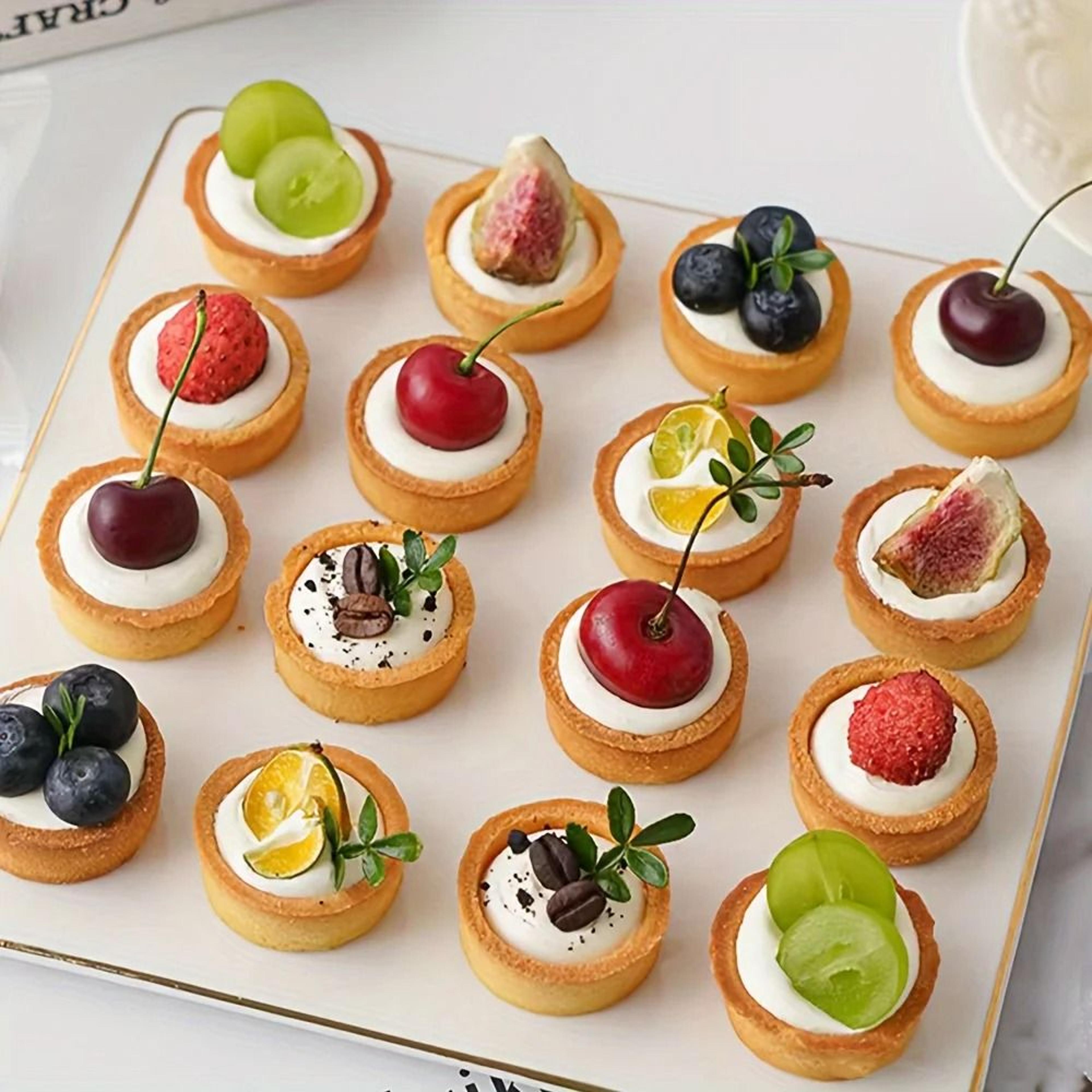 6 Piece Perforated Stainless Steel Tart Ring Set 2