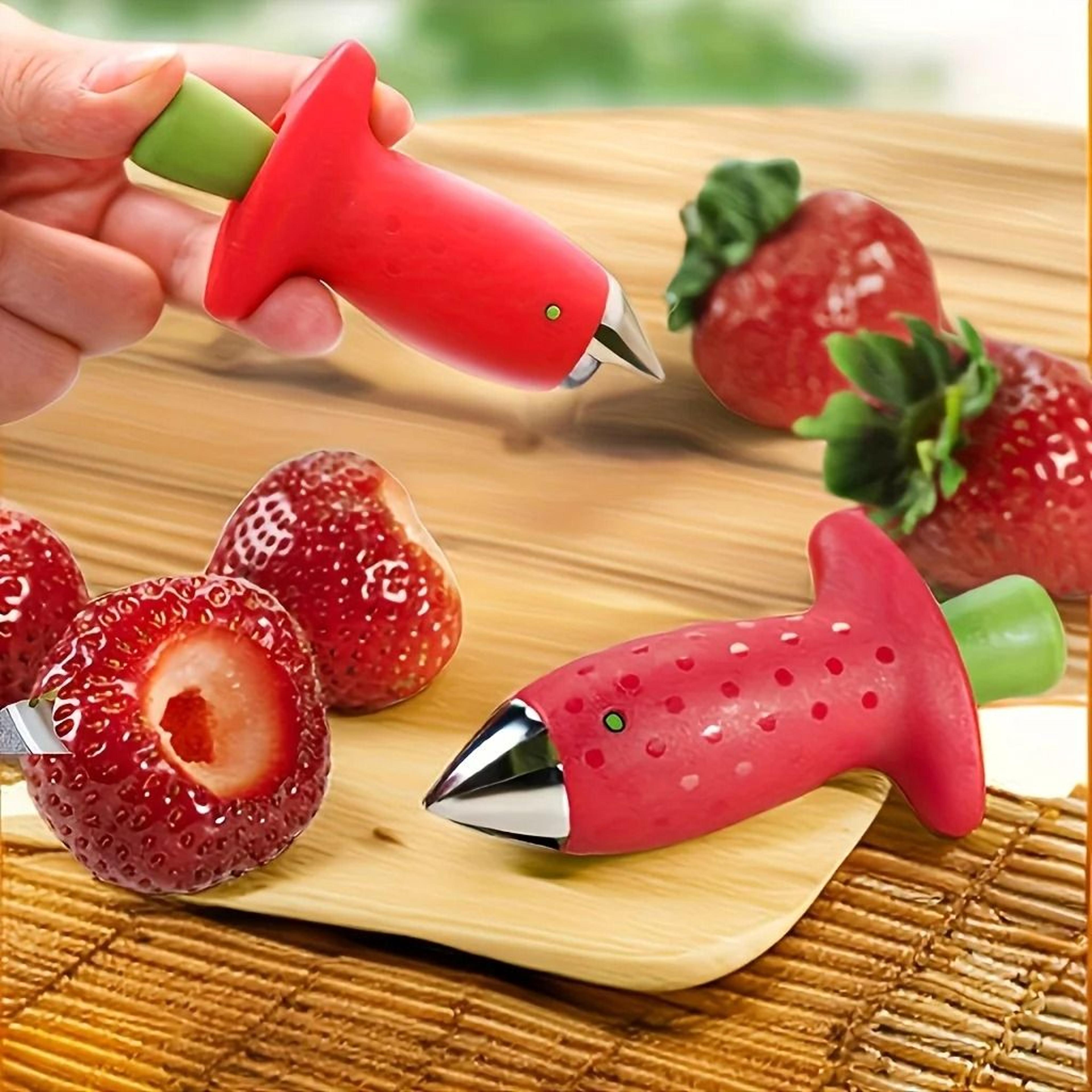 stainless steel strawberry and tomato stem remover