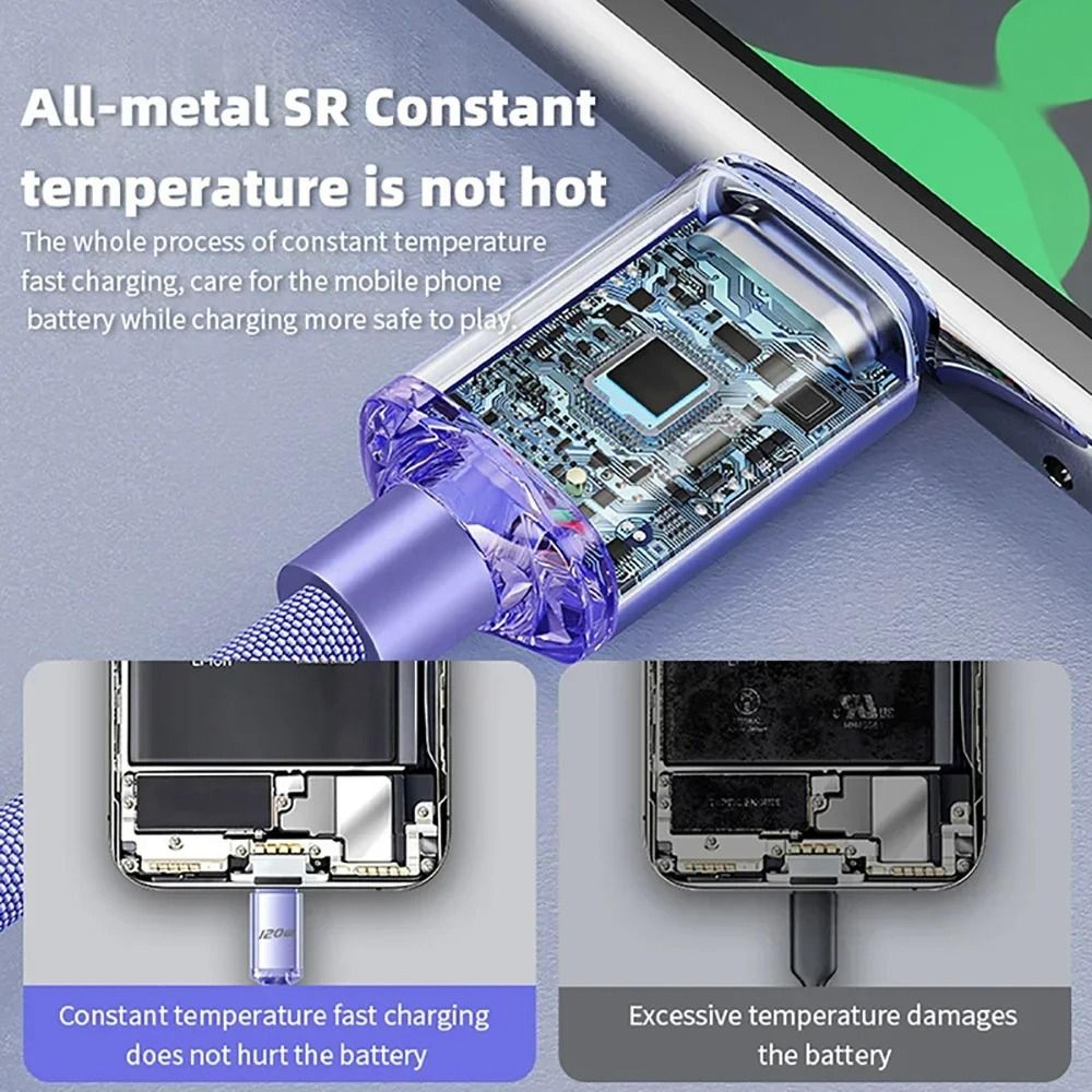 120W High Speed USB C To Type C Charging Cable 4