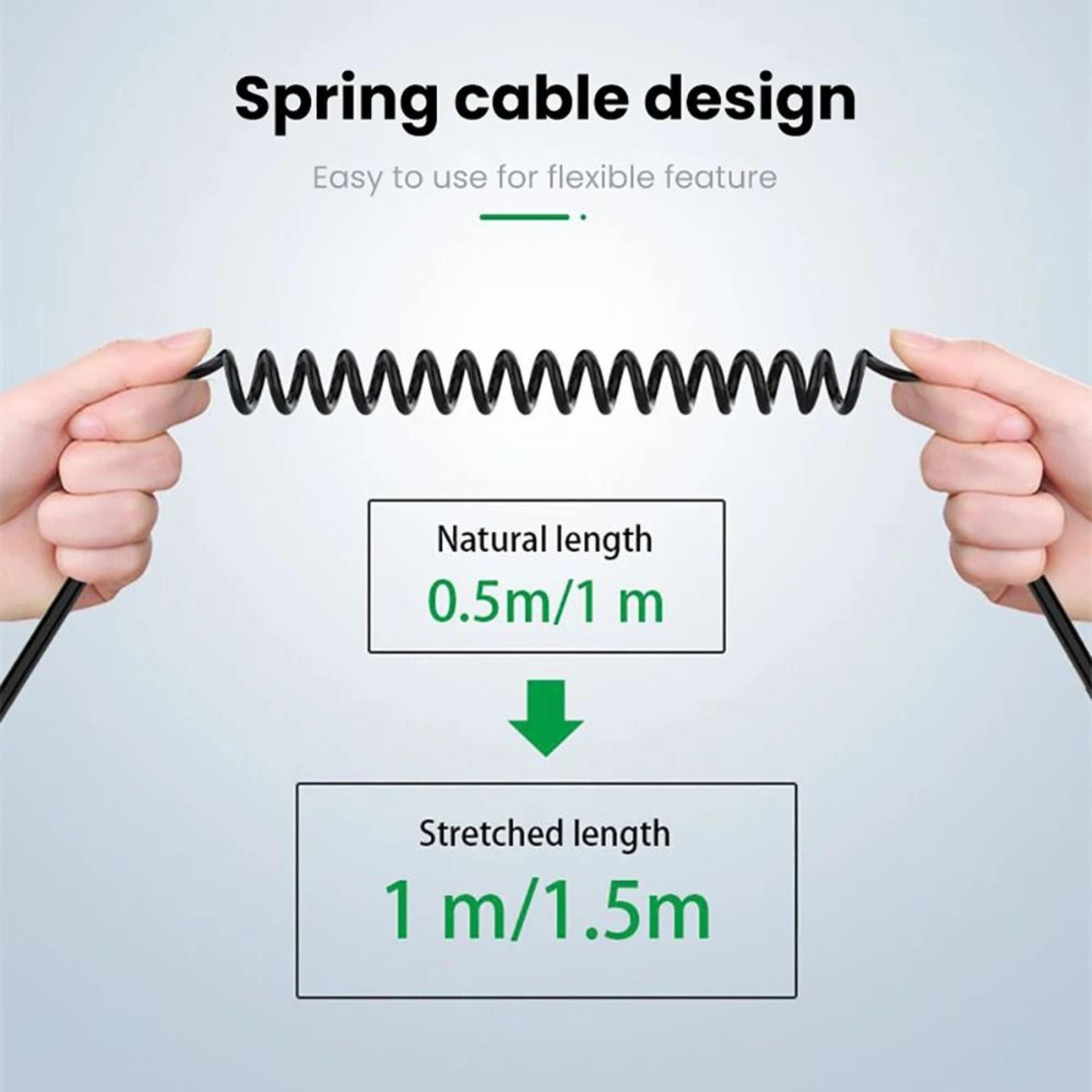 Retractable TypeC To 35mm Auxiliary Audio Cable 3