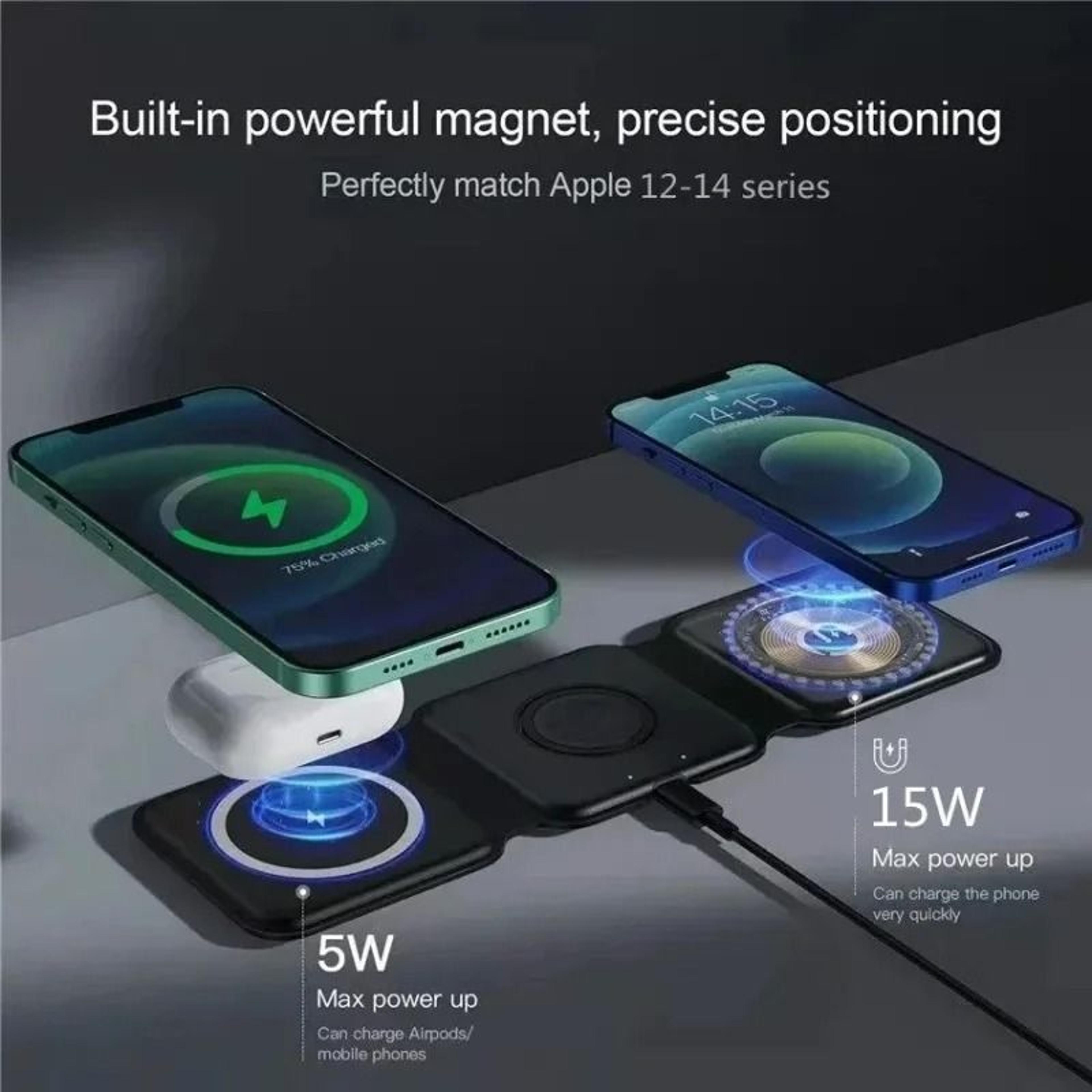 3 In 1 Magnetic Foldable Wireless Charging Station 2