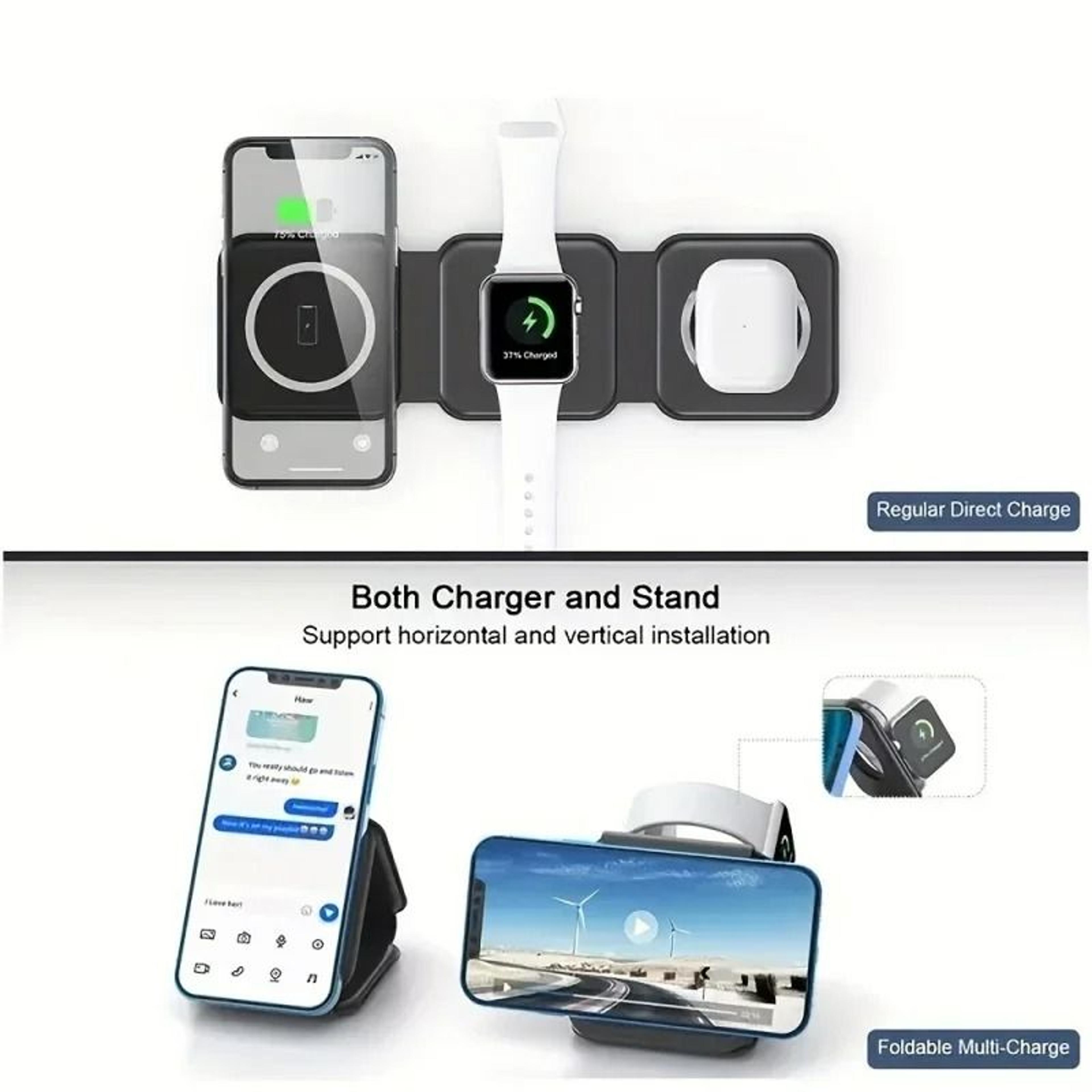 3 In 1 Magnetic Foldable Wireless Charging Station 4