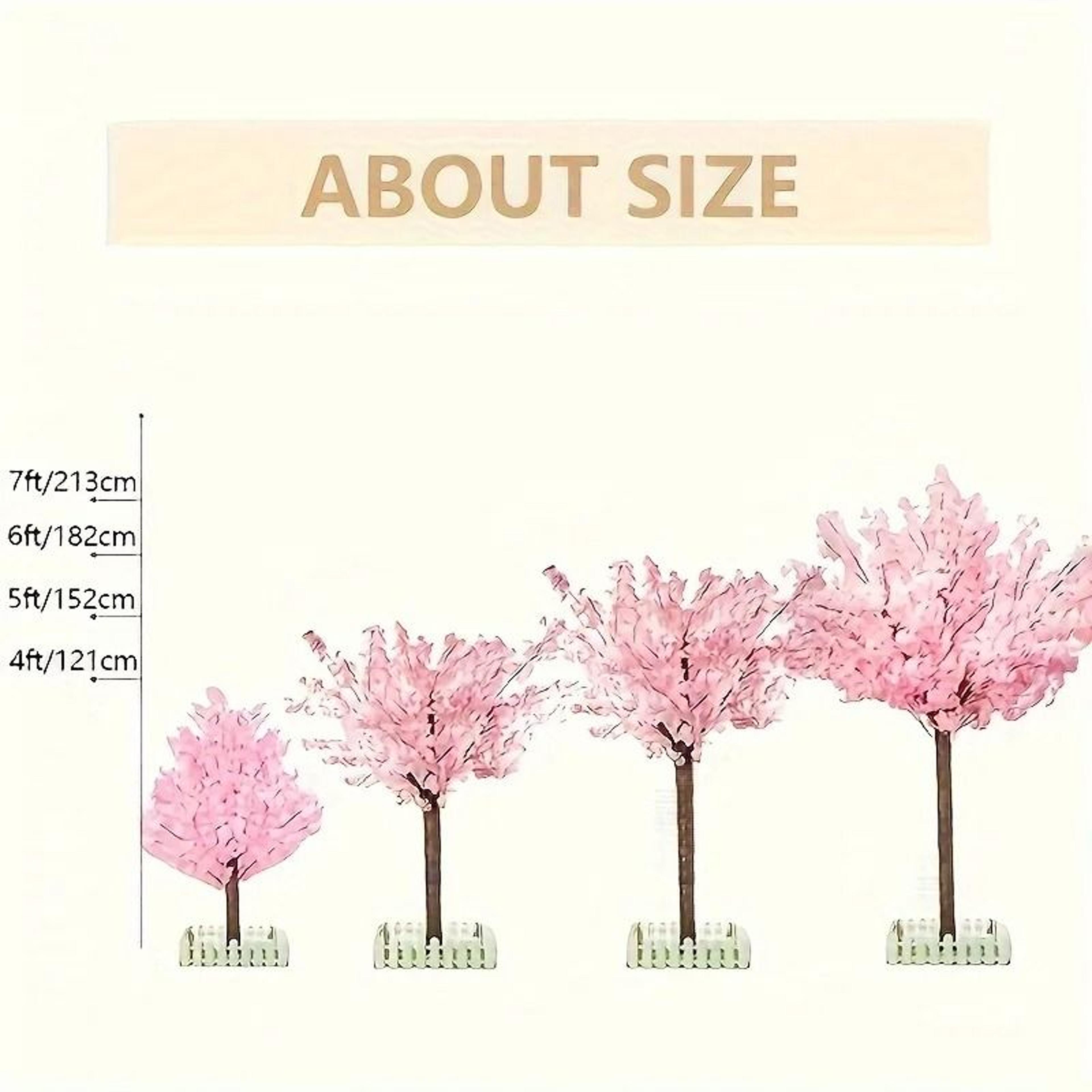 Elegant Artificial Cherry Blossom Pink Tree For Indoor And Outdoor Decor 3