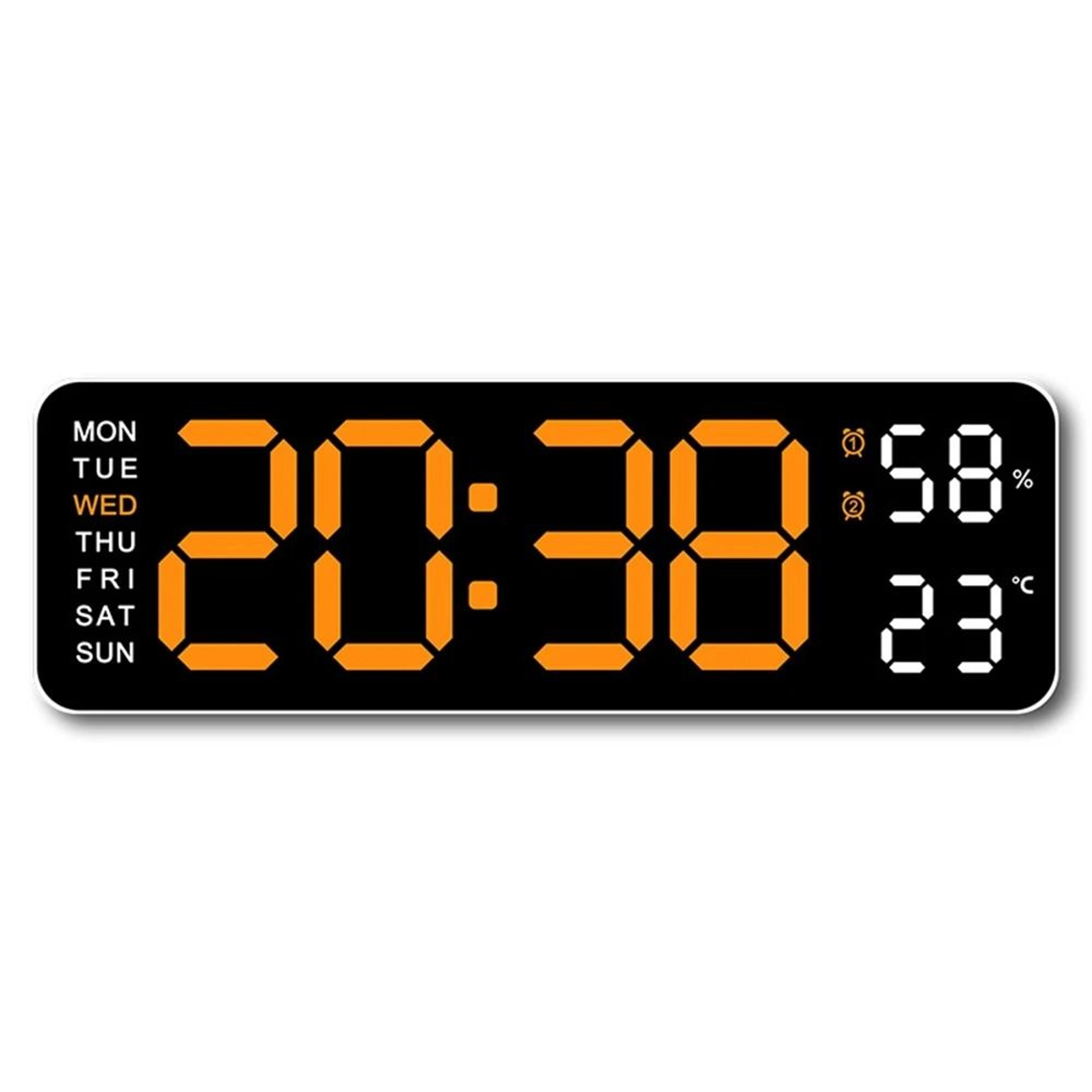 Large Digital Wall Clock With Environmental Display 8