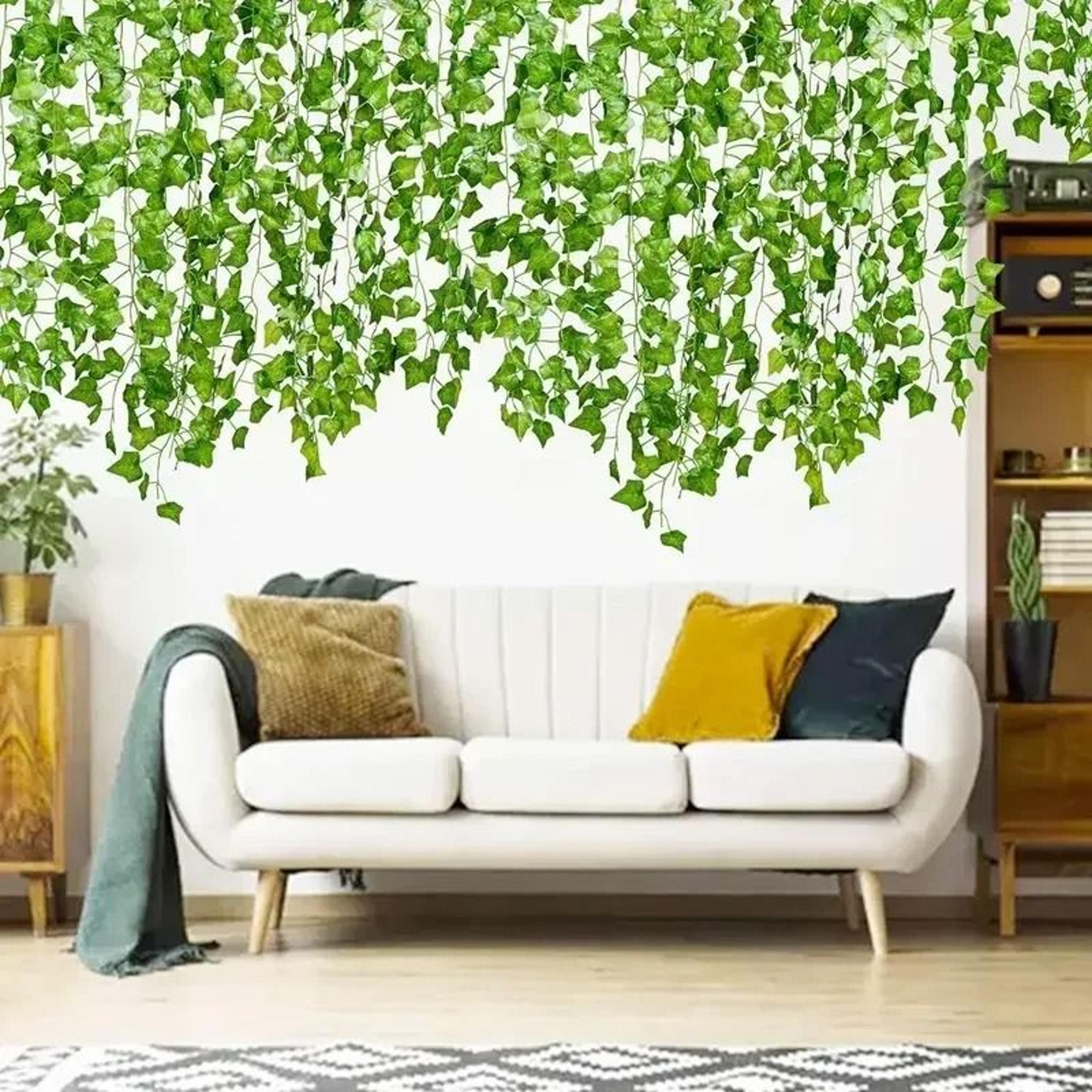 Realistic Artificial Ivy Leaf Hanging Garland And Greenery Vine 4