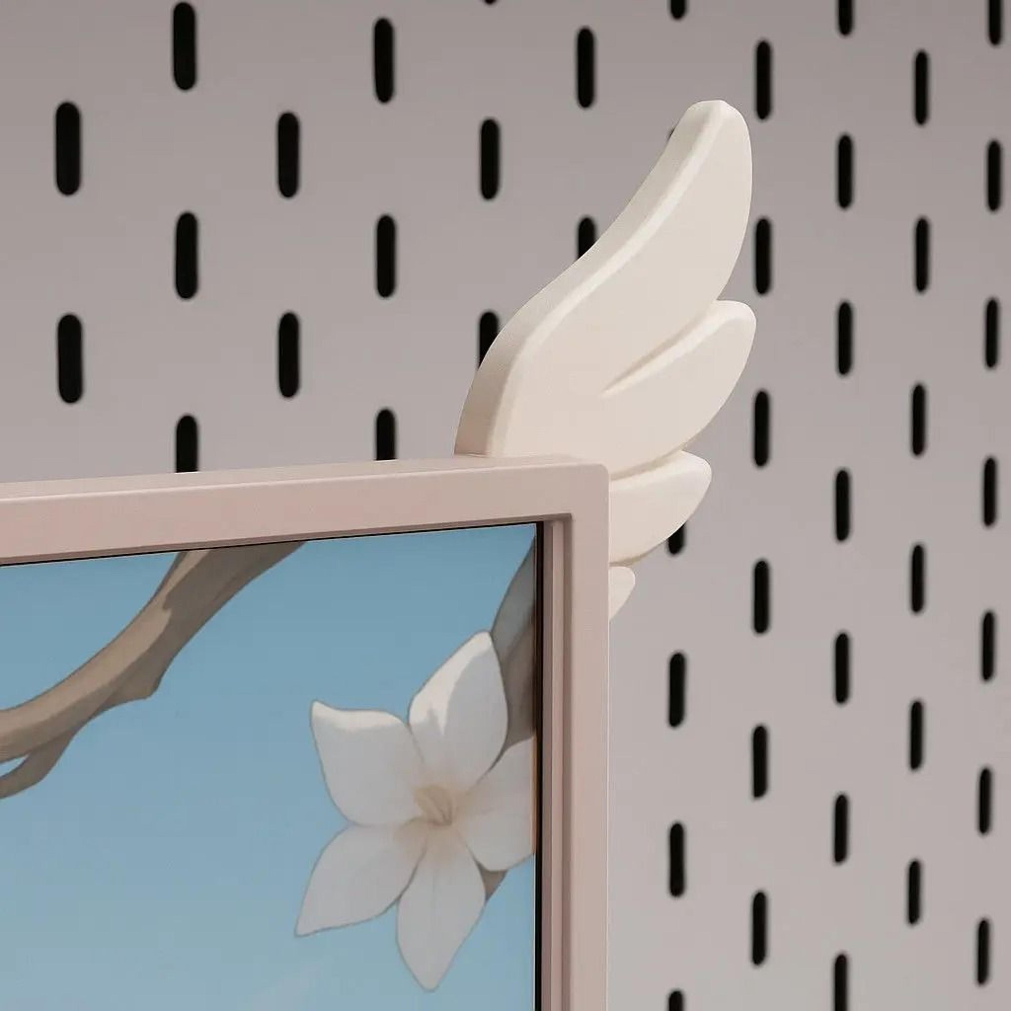 3D Printed ESports Monitor Accessory Angelic Wings 4