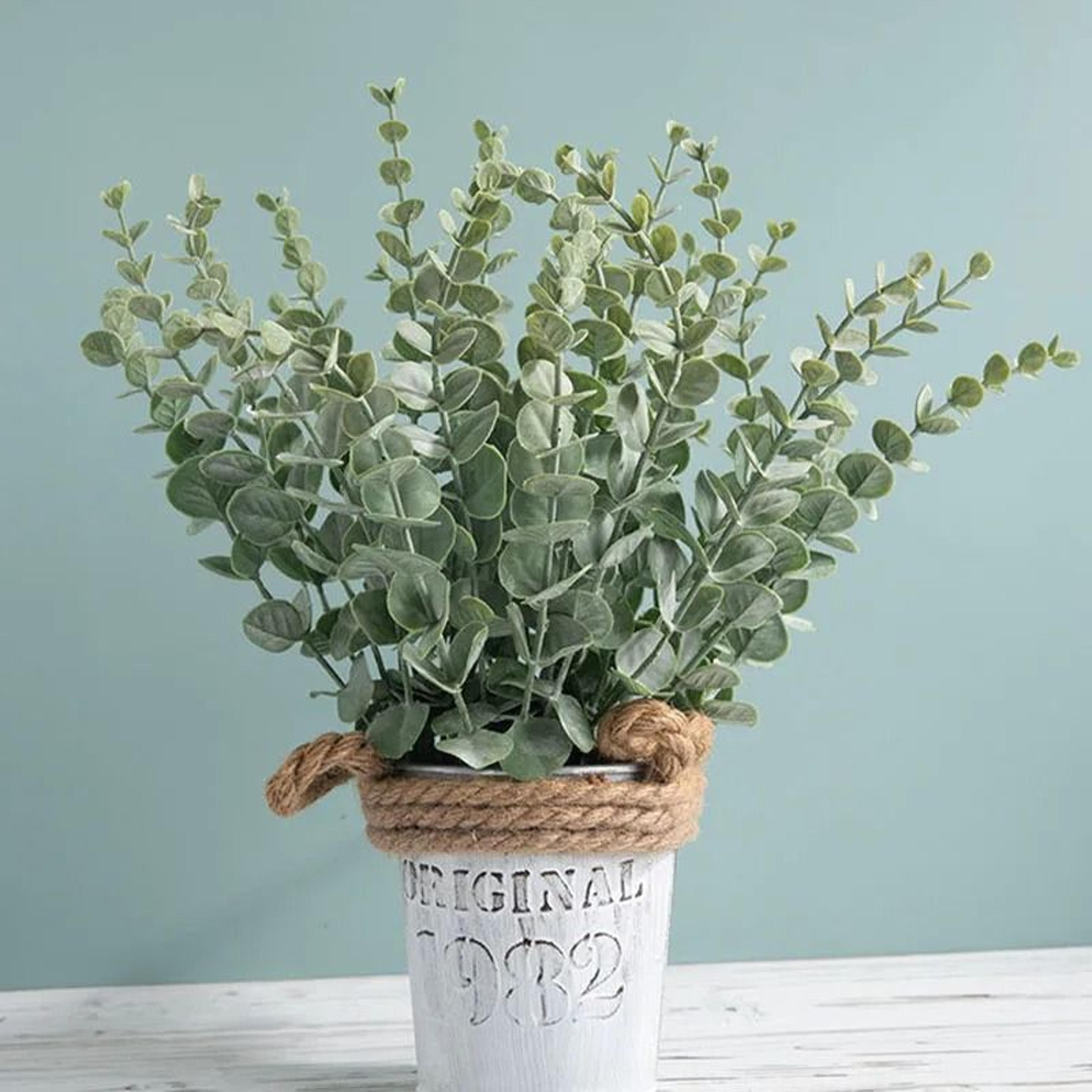 20Piece Bulk Artificial Eucalyptus Decorative Stem Set 5