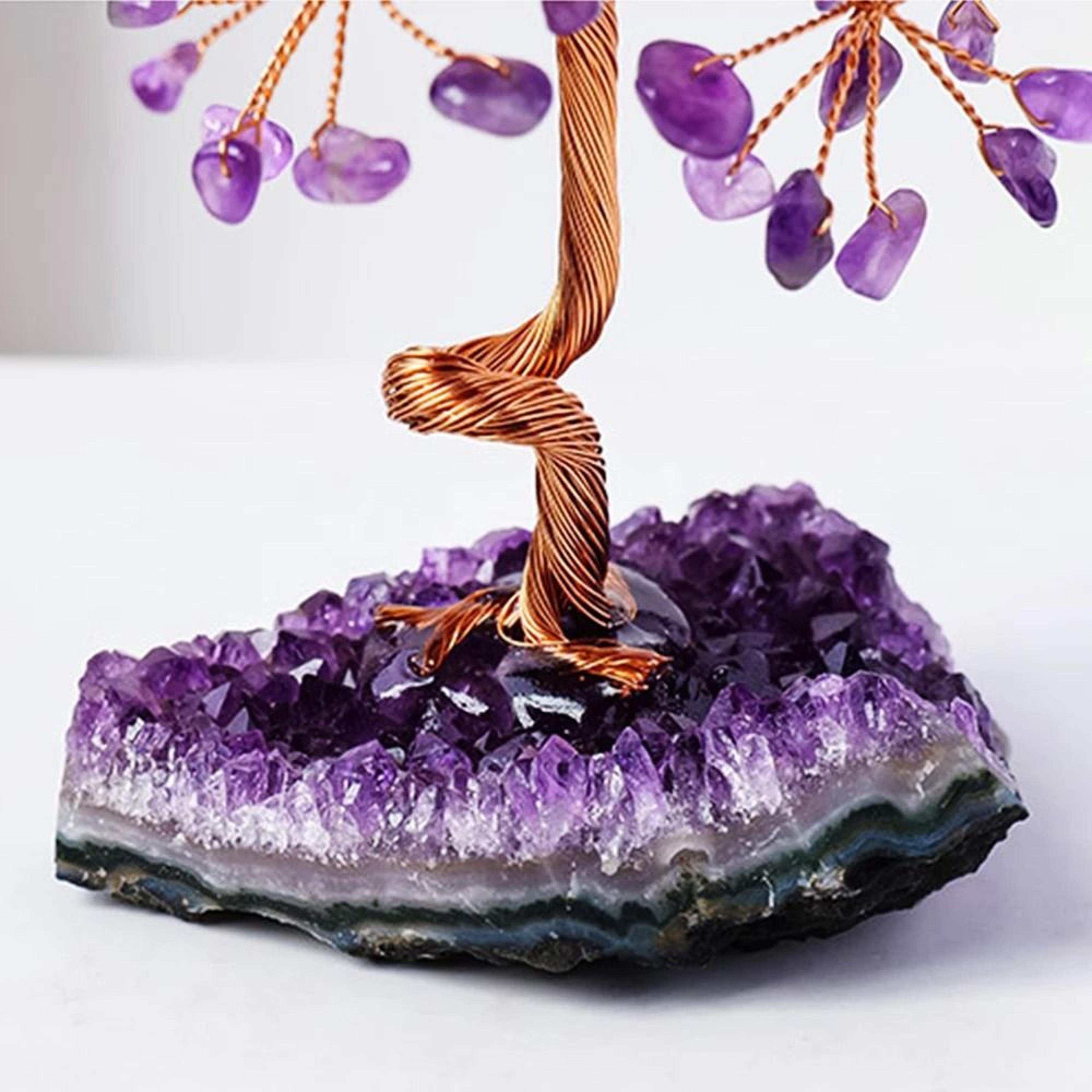 Natural Amethyst Crystal Healing Stone Tree 3