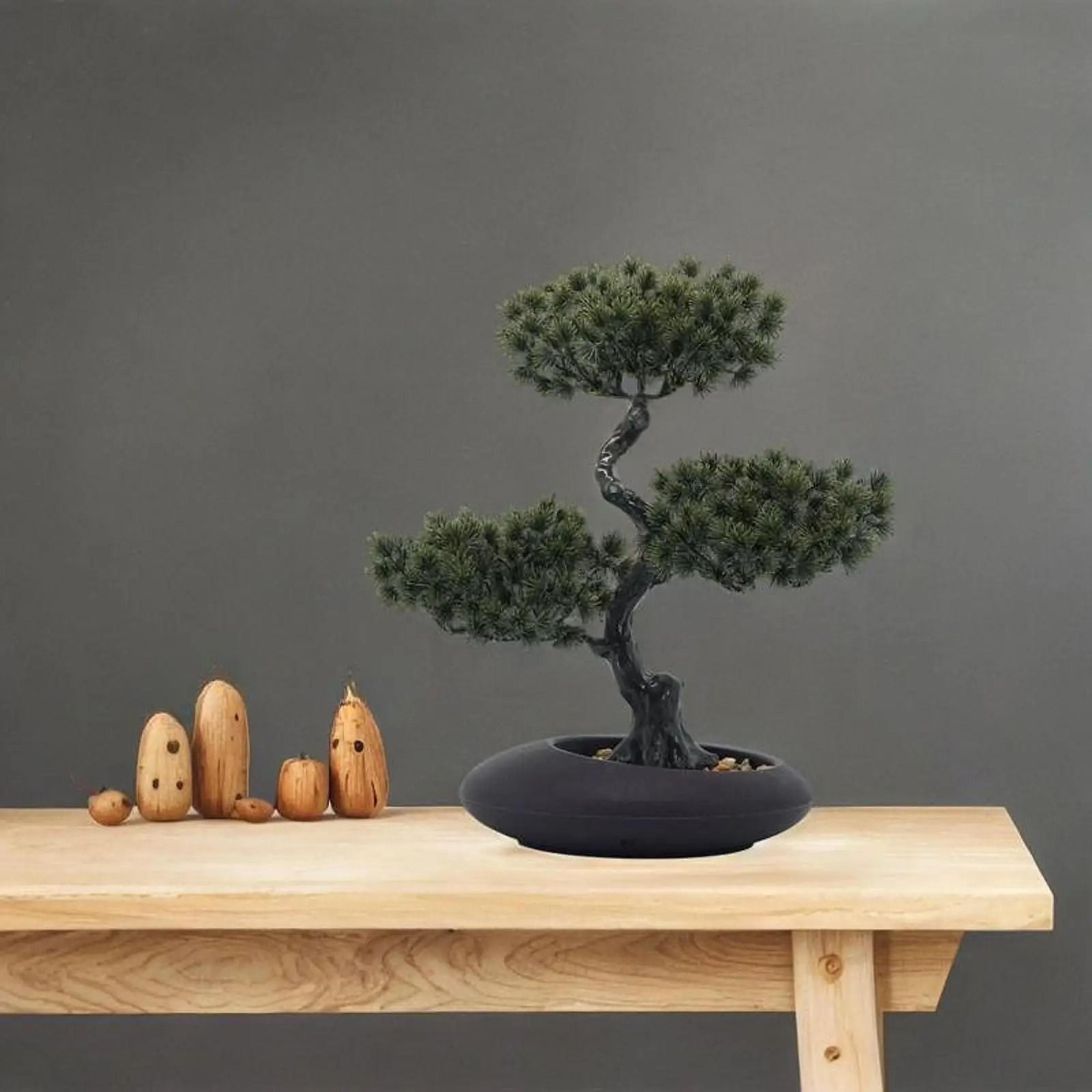 Traditional Japanese Pine Artificial Bonsai Tree 5