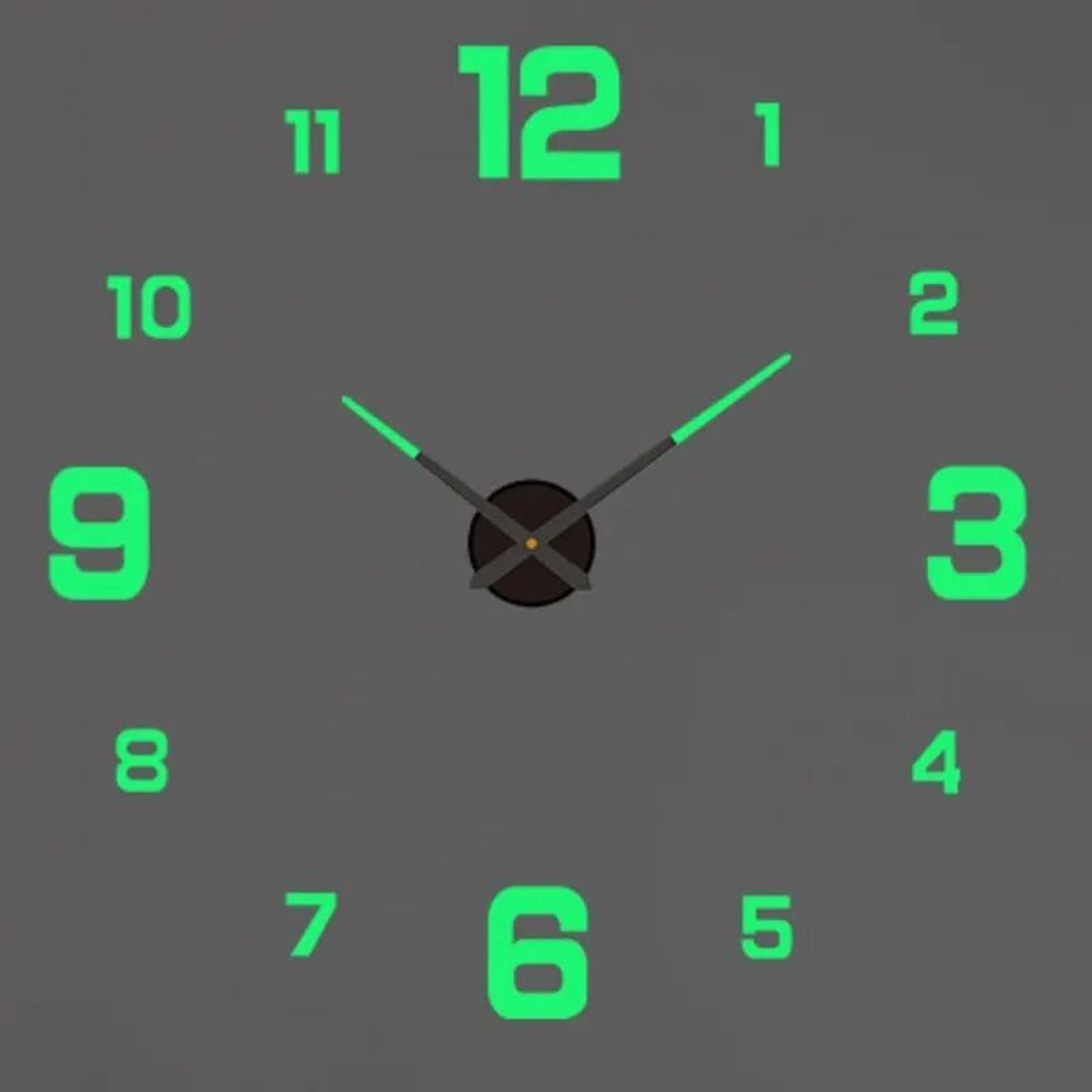 Contemporary 3D Oversized DIY Mirror Wall Clock 14