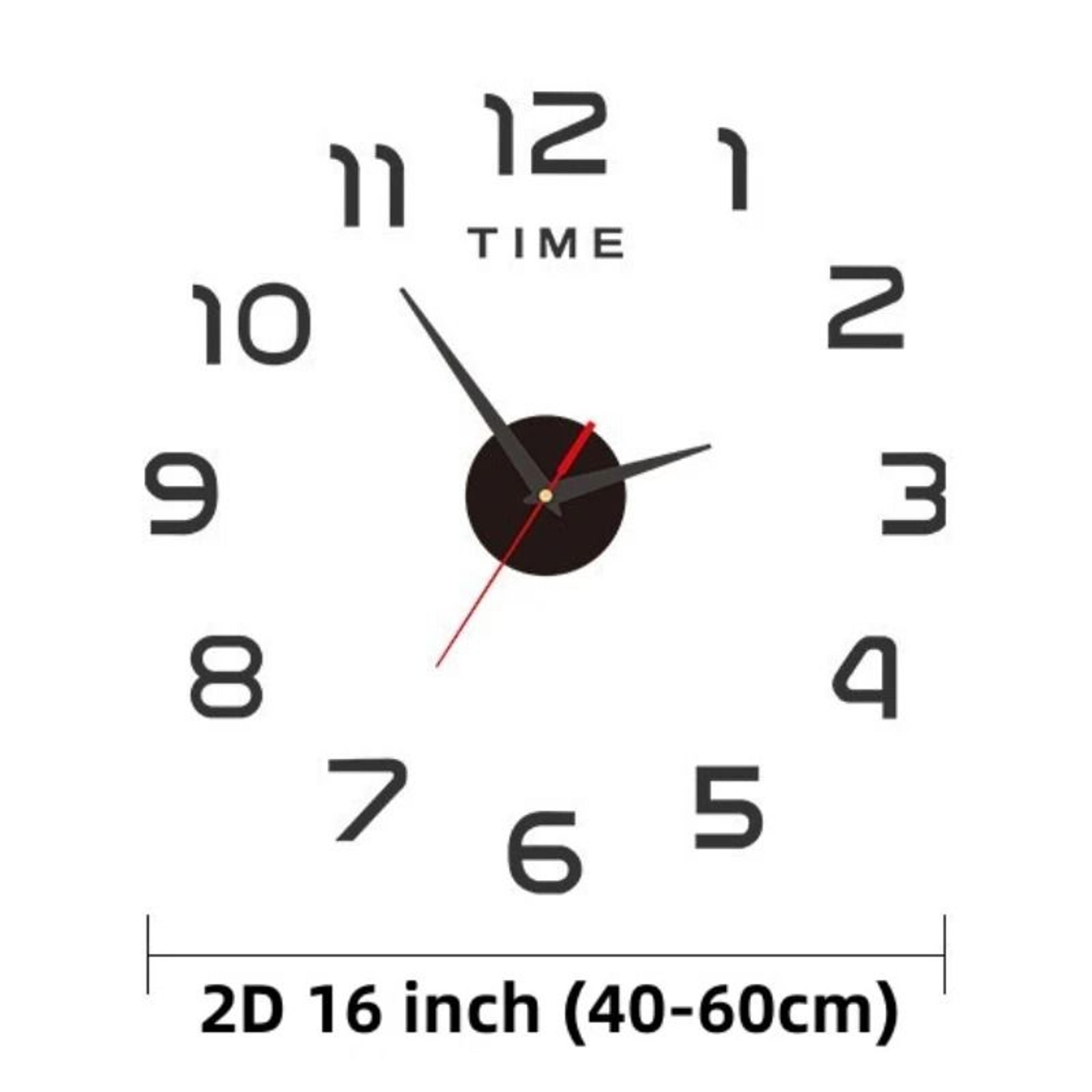 Contemporary 3D Oversized DIY Mirror Wall Clock 4