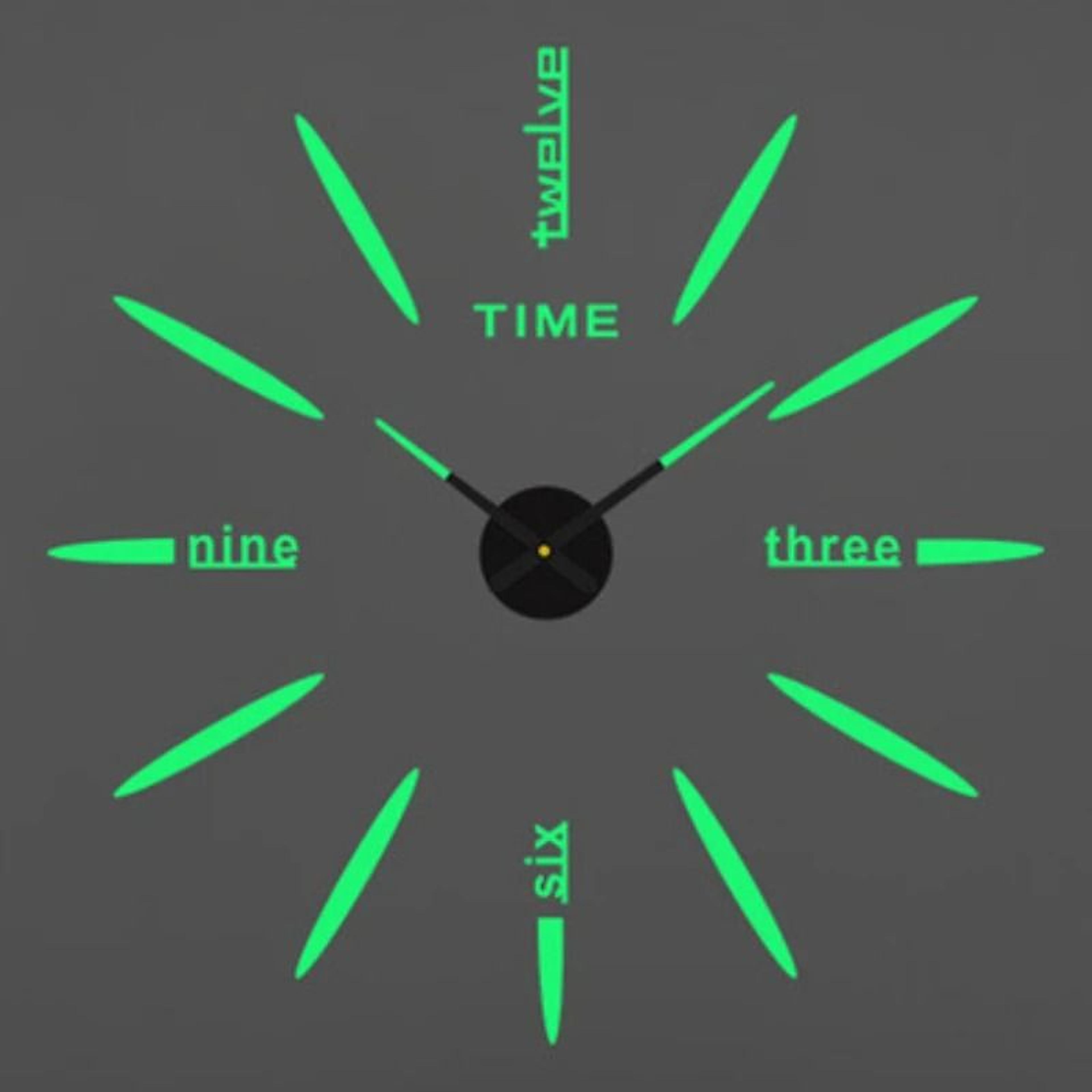 Contemporary 3D Oversized DIY Mirror Wall Clock 29