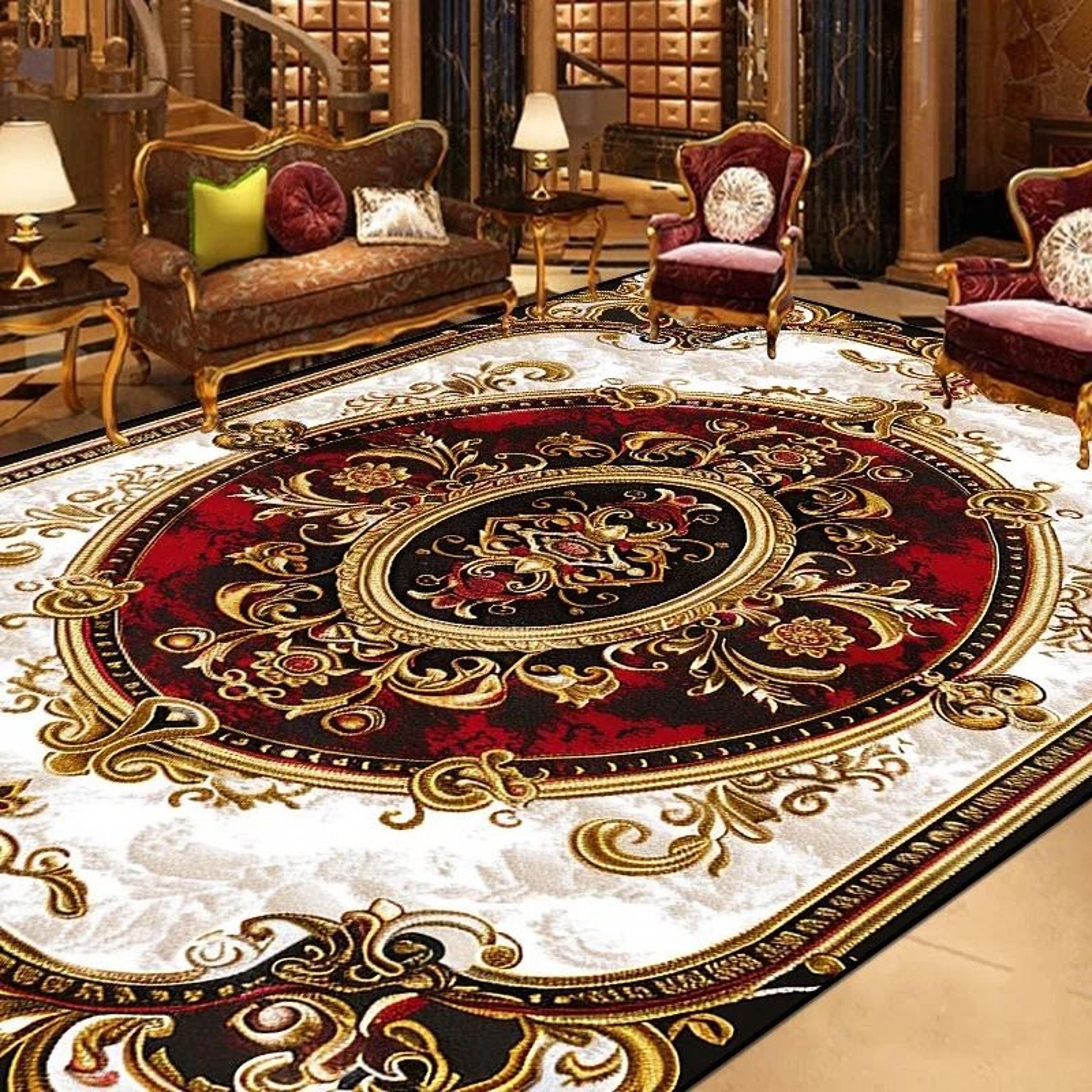 Gorgeous Retro European Architectural Area Rug 1