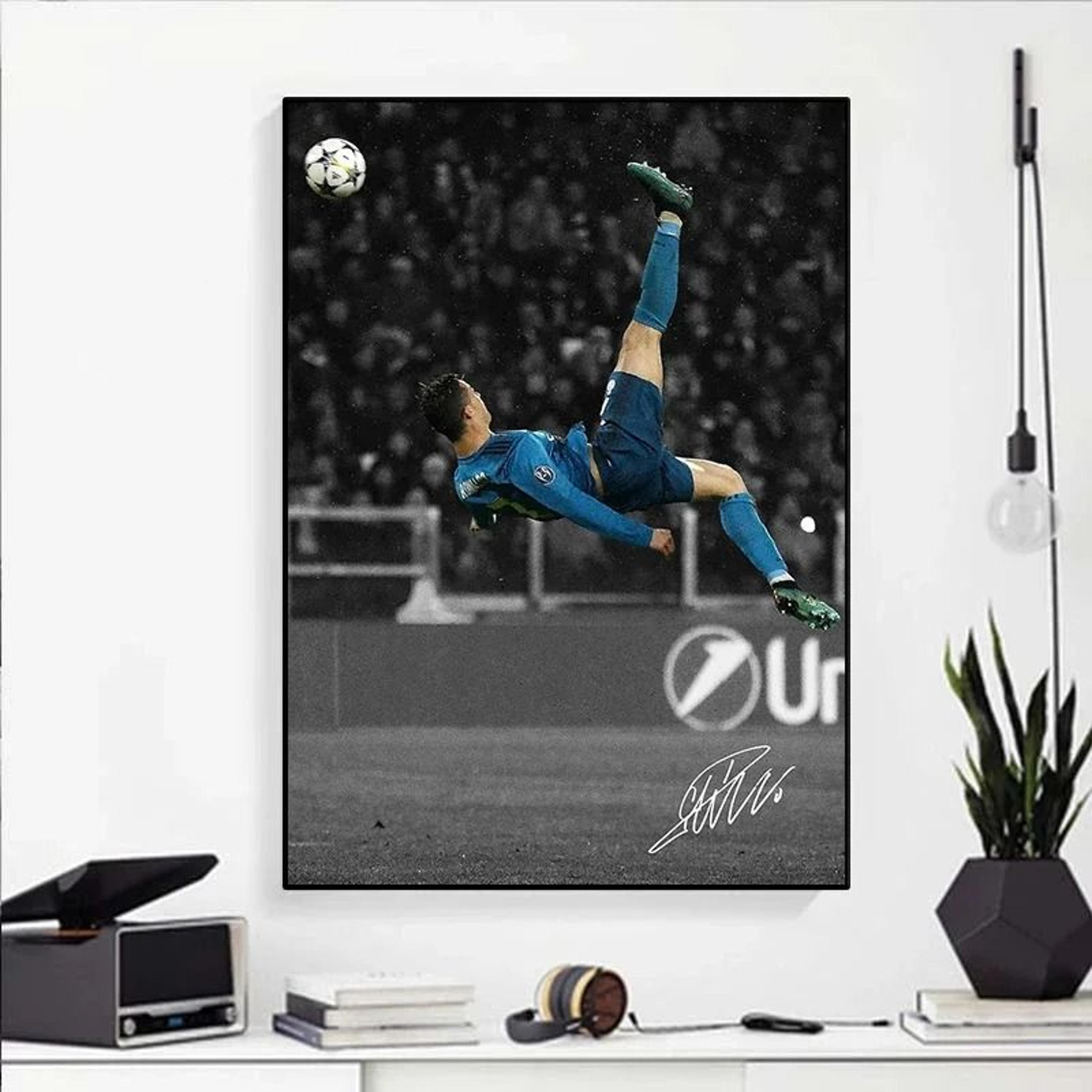 Contemporary Athletic Heritage Football Portrait Canvas Art 1