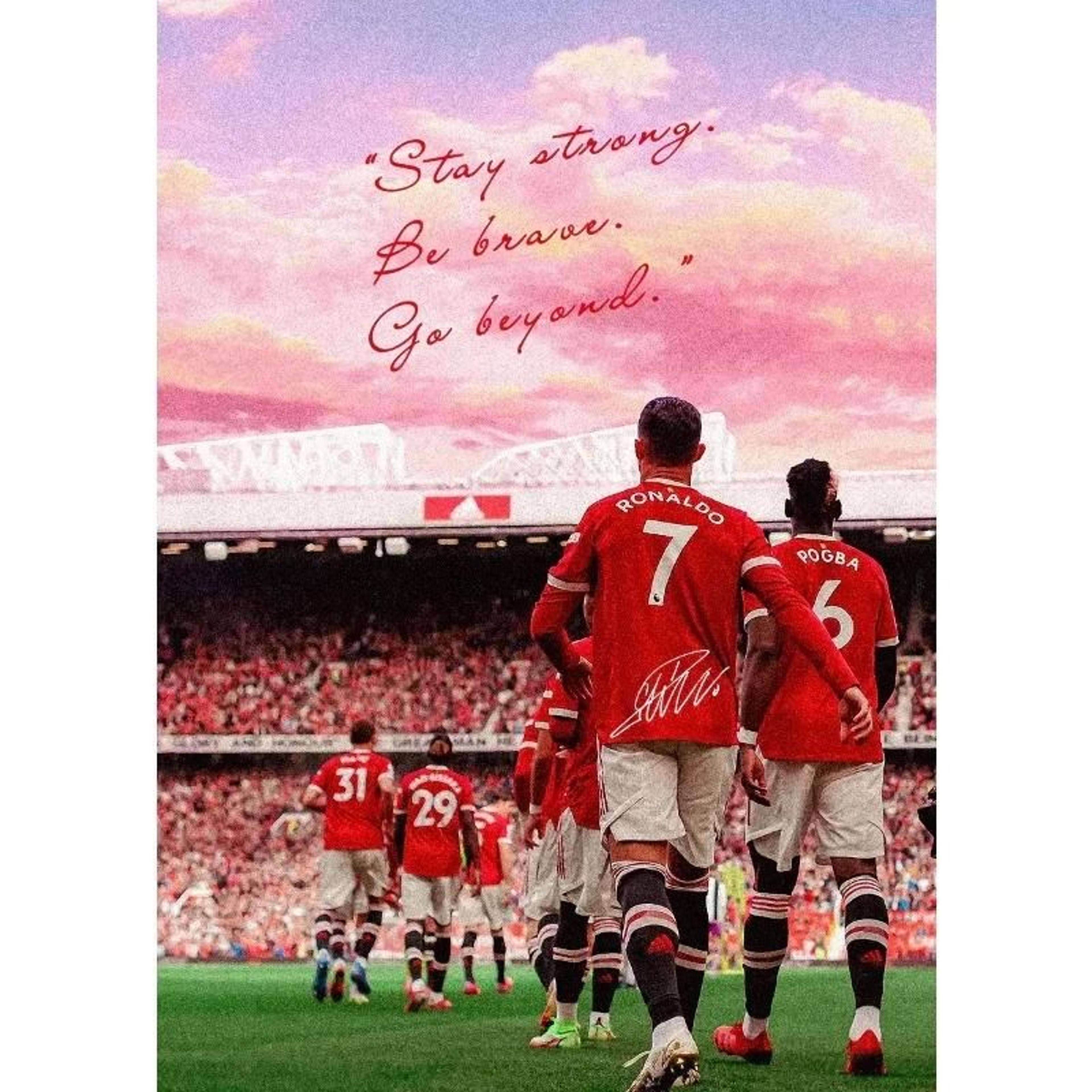 Contemporary Athletic Heritage Football Portrait Canvas Art 21
